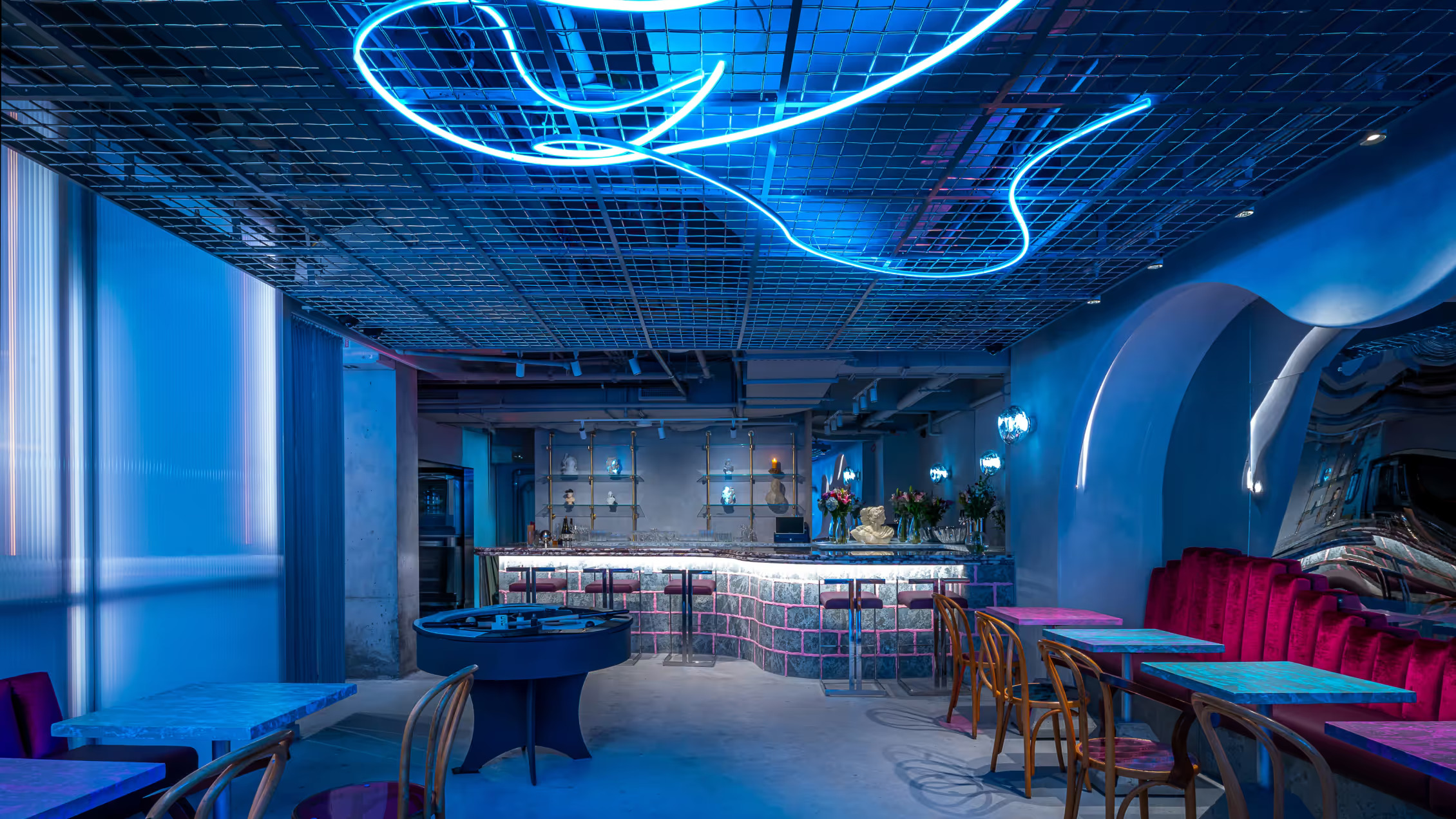 Monogram, menus, social posts and motion graphics by The Working Assembly for Manhattan bar Pinky Swear