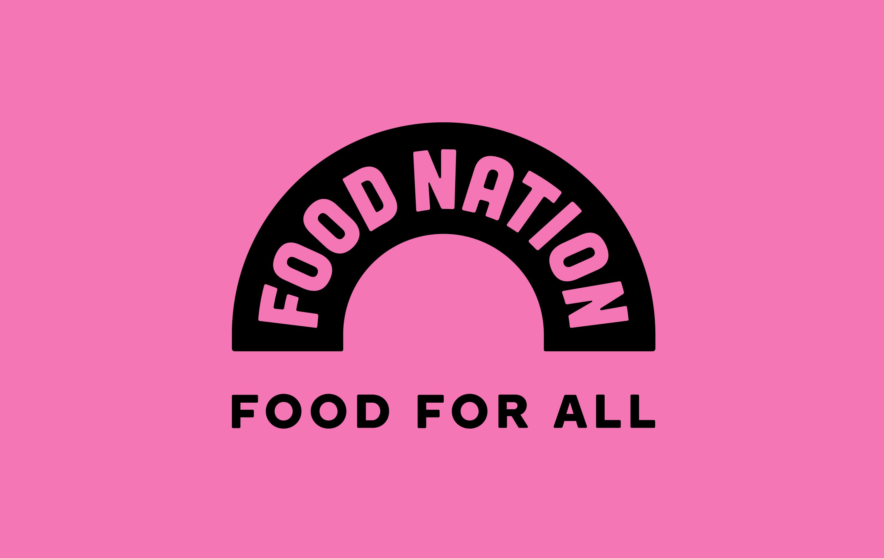 Logo for plant-based food brand Food Nation by New Zealand studio Seachange 