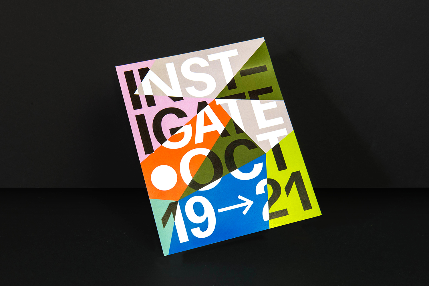 Graphic identity and posters designed by Collins for annual conference PopTech