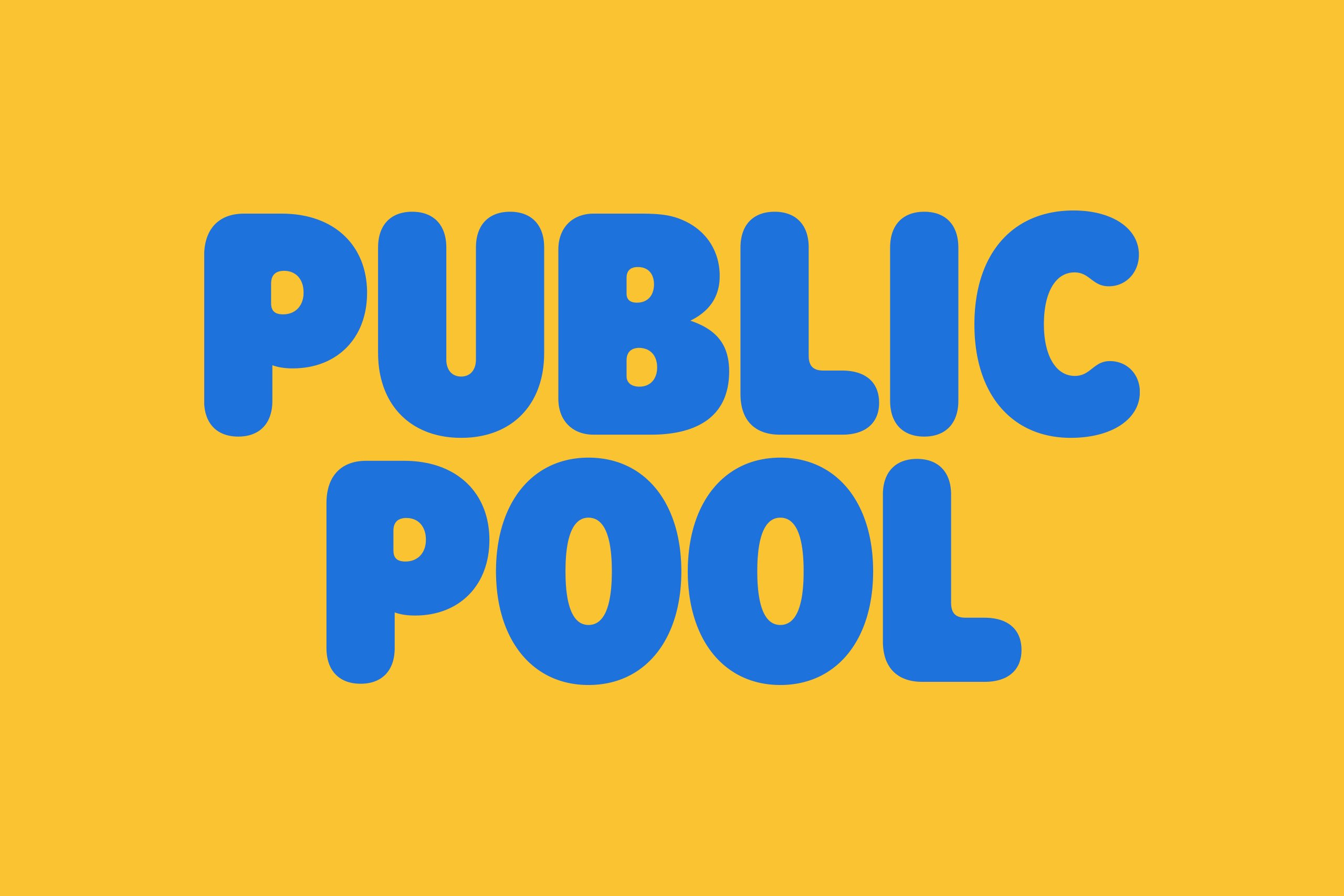 Logotype, branding, social assets, website and packaging for pool-side product brand Public Pool designed by Perky Bros.