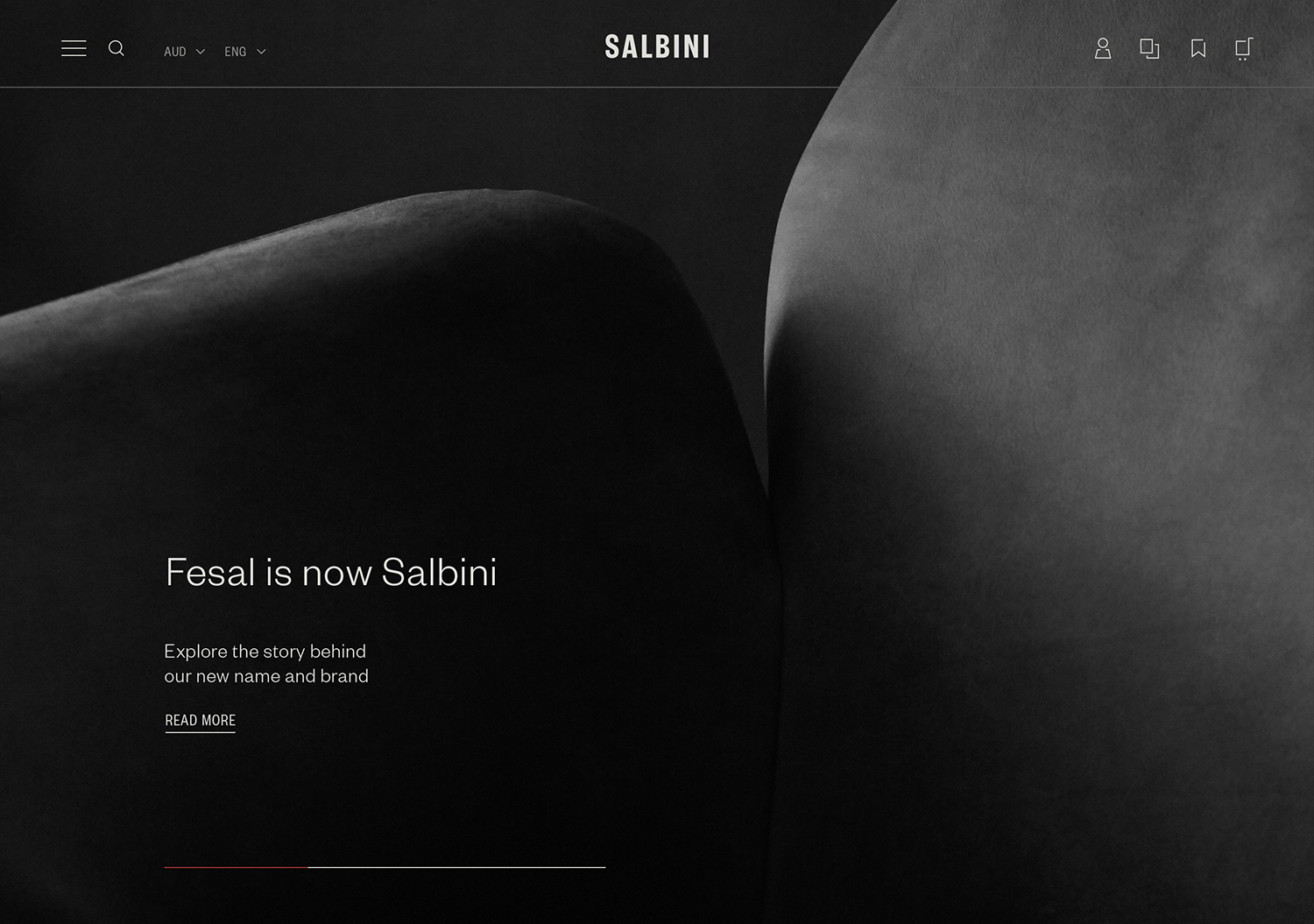 Visual identity and website design by Studio Brave for Italian online furniture retailer Salbini.
