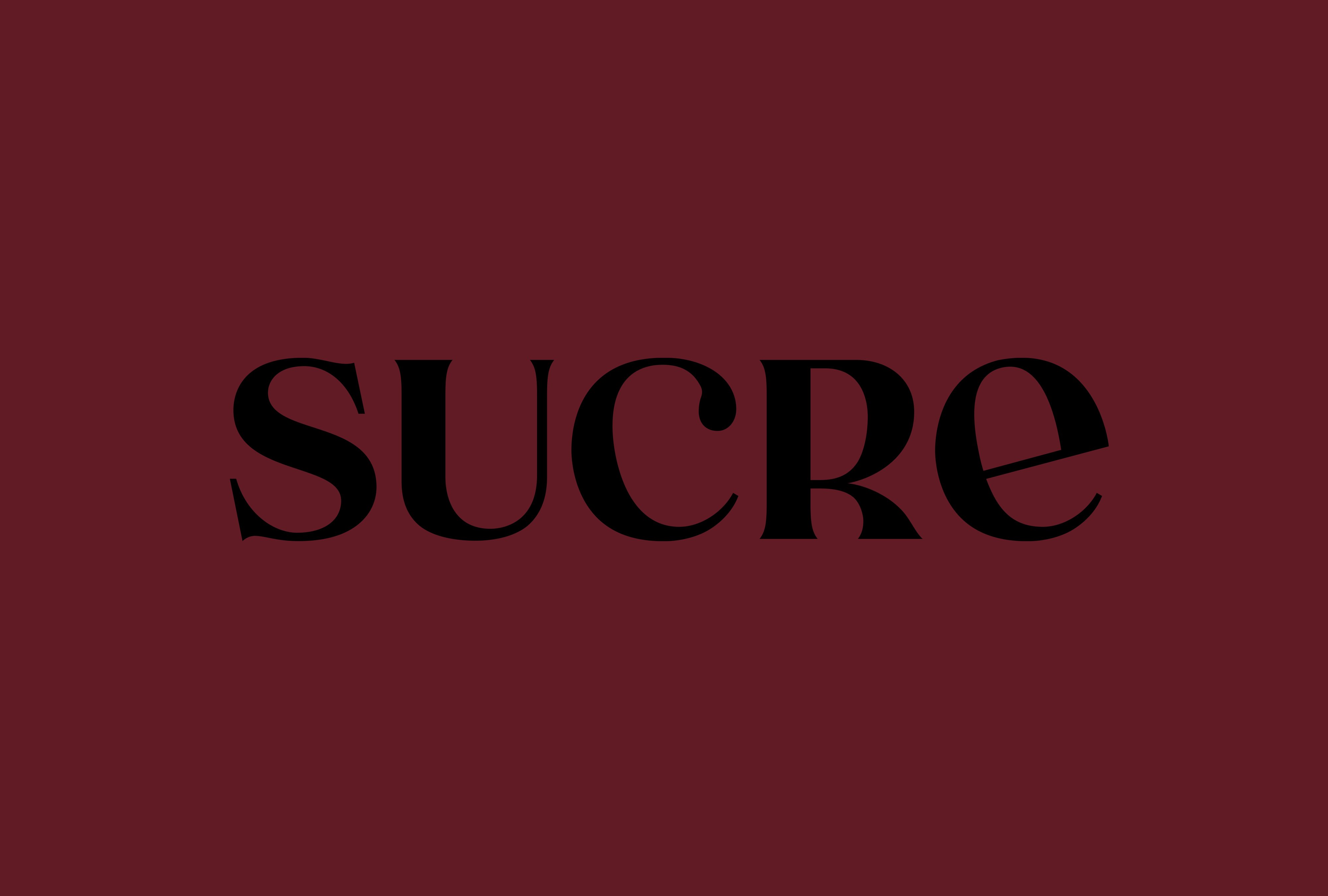 Logotype designed by Dutchscot for London-based Argentinian restaurant Sucre
