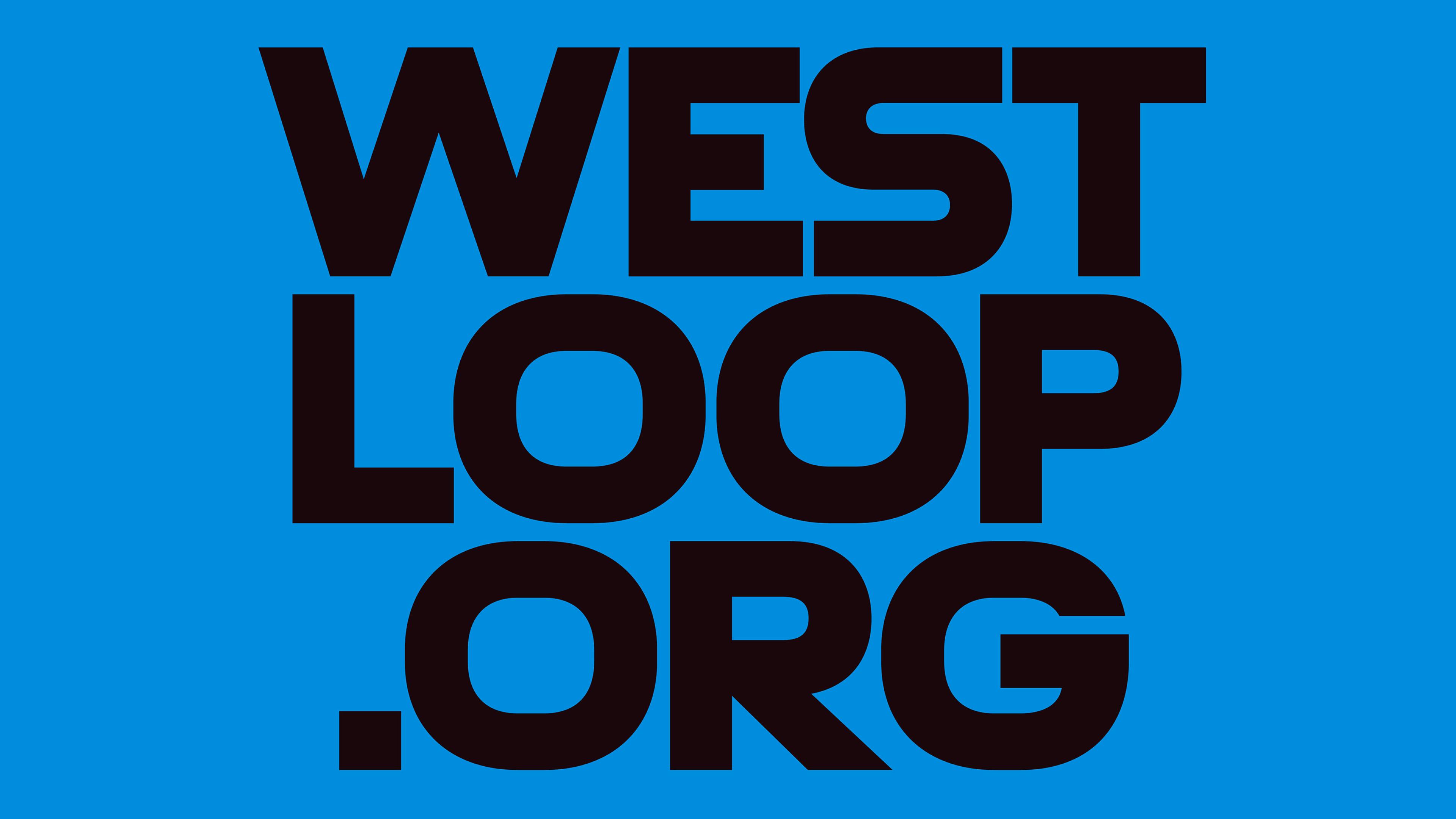 Logotype and interactive generative identity designed by Landor for Chicago's West Loop.