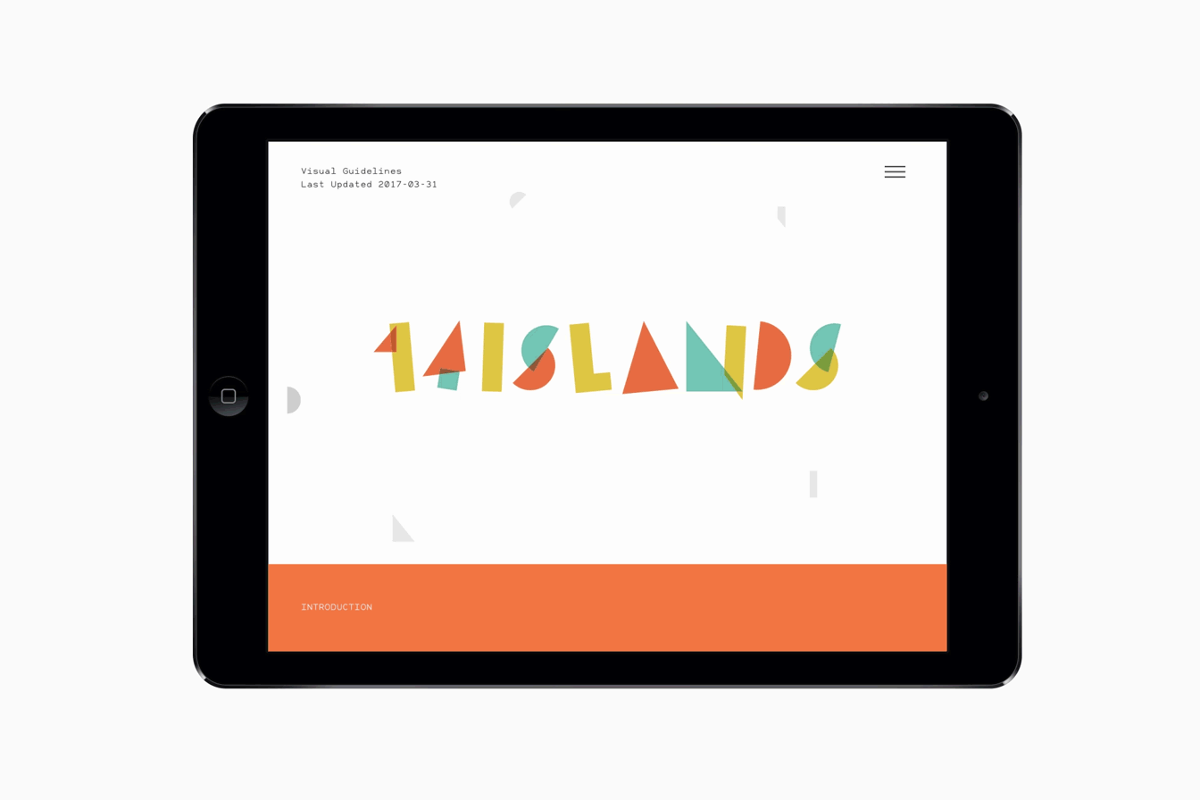Digital Brand Guidelines – 14 Islands by Bedow, Sweden