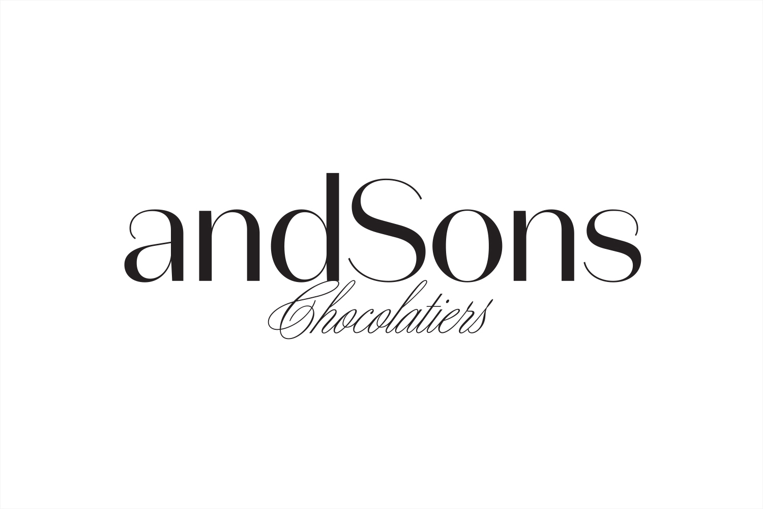 Logotype, branding and packaging by Base design for LA based chocolatier AndSons