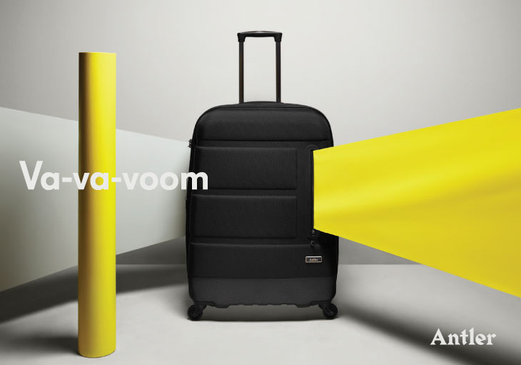 Logo and campaign photography created by Mammal for British luggage brand Antler