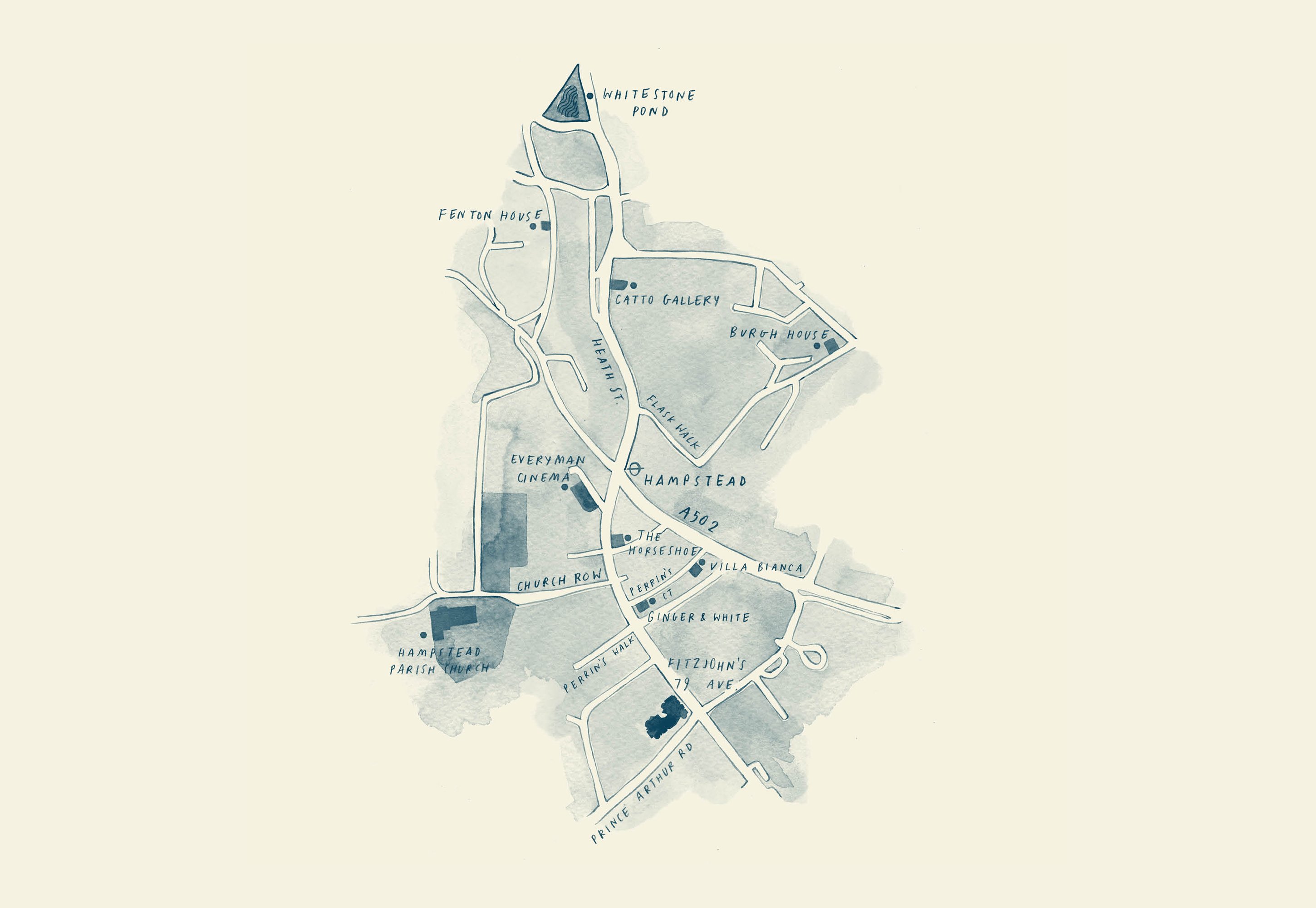 Nieuwe visuele identiteit voor Hampstead vastgoedontwikkeling Fitzjohn's ontworpen door DutchScot.