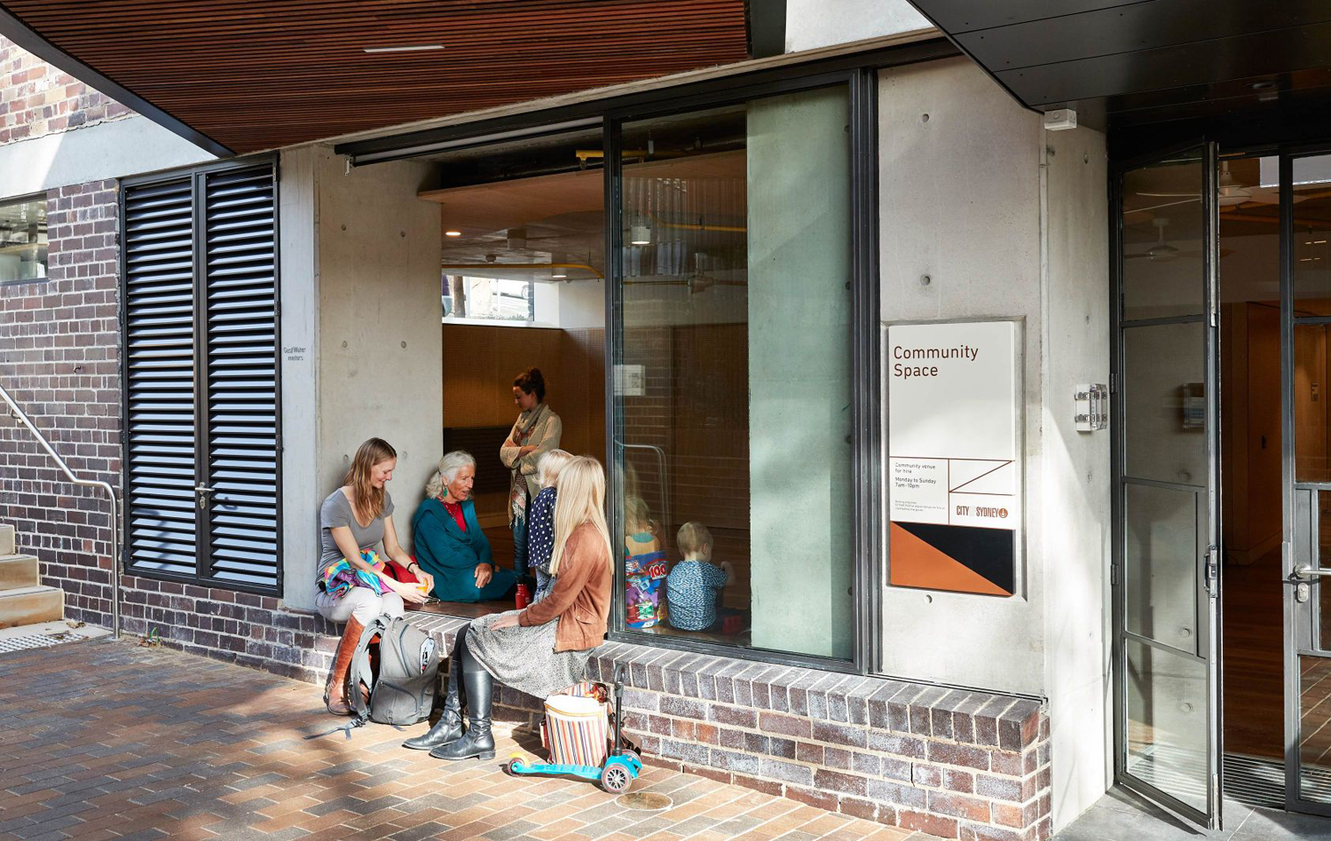 Signage and wayfinding designed by graphic design studio Toko for East Sydney Early Learning & Community Centre