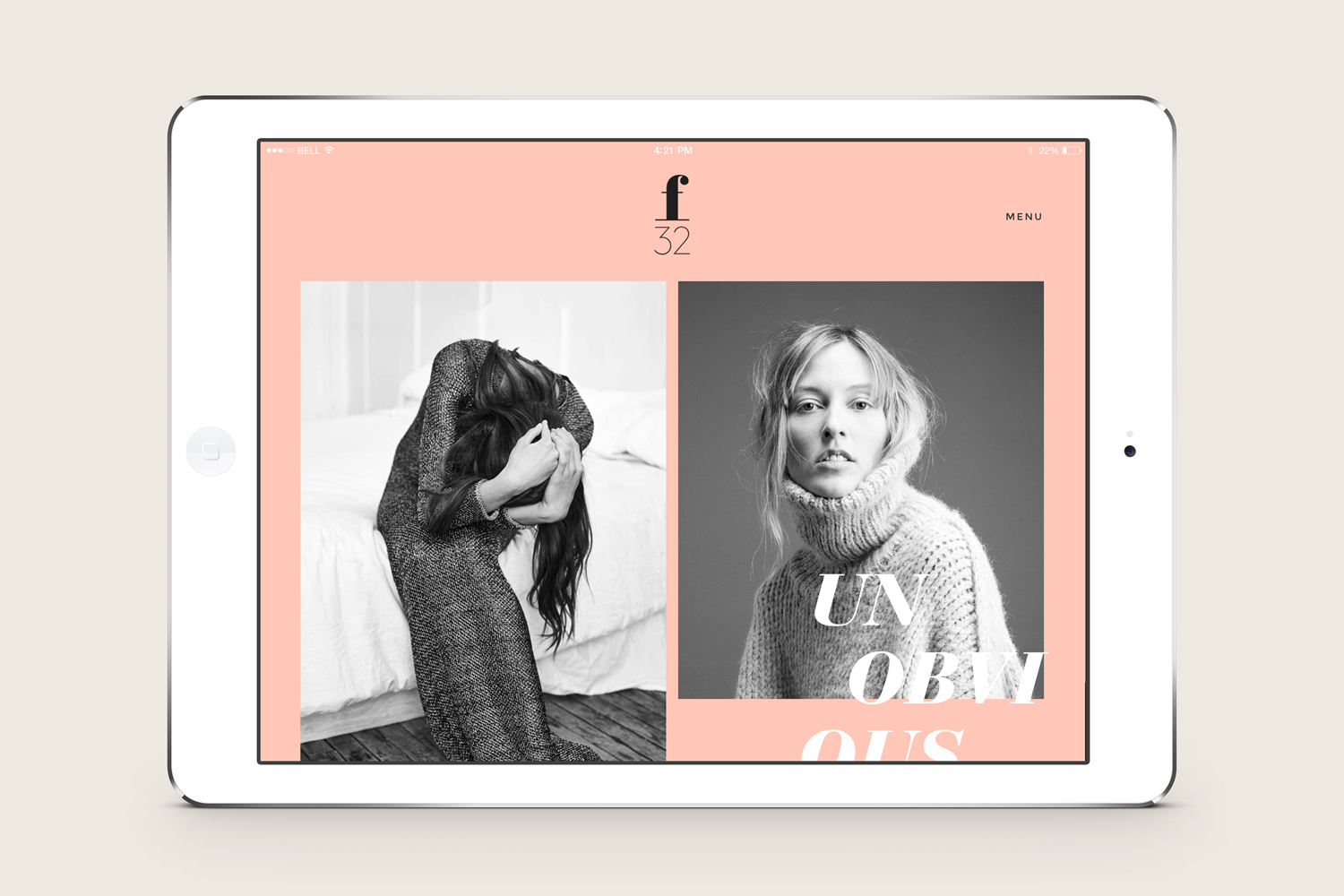 Brand identity and website by Blok for LA based trend-watching company f32