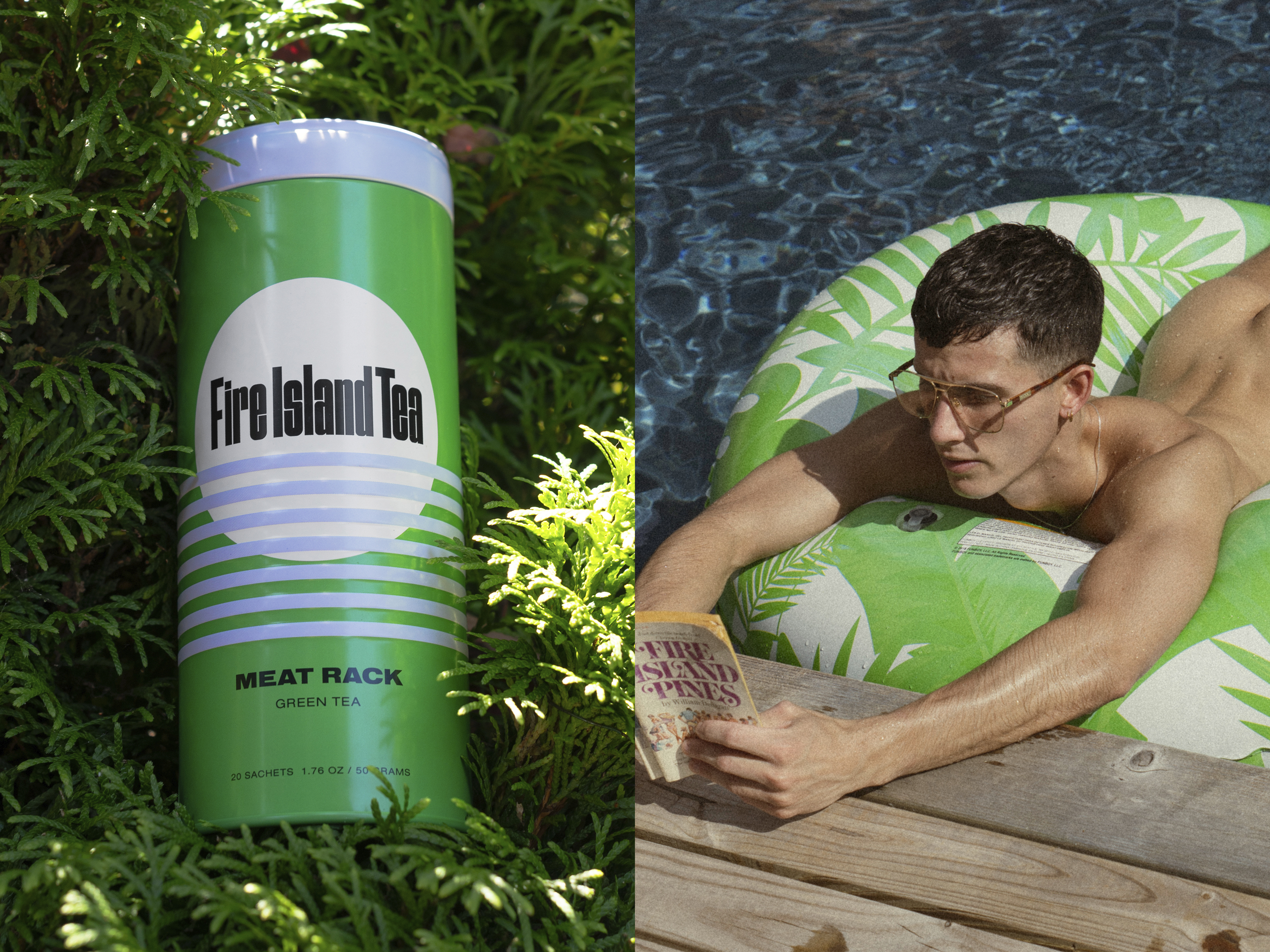 Logotype and packaging design by Stephen Moss for Fire Island Tea