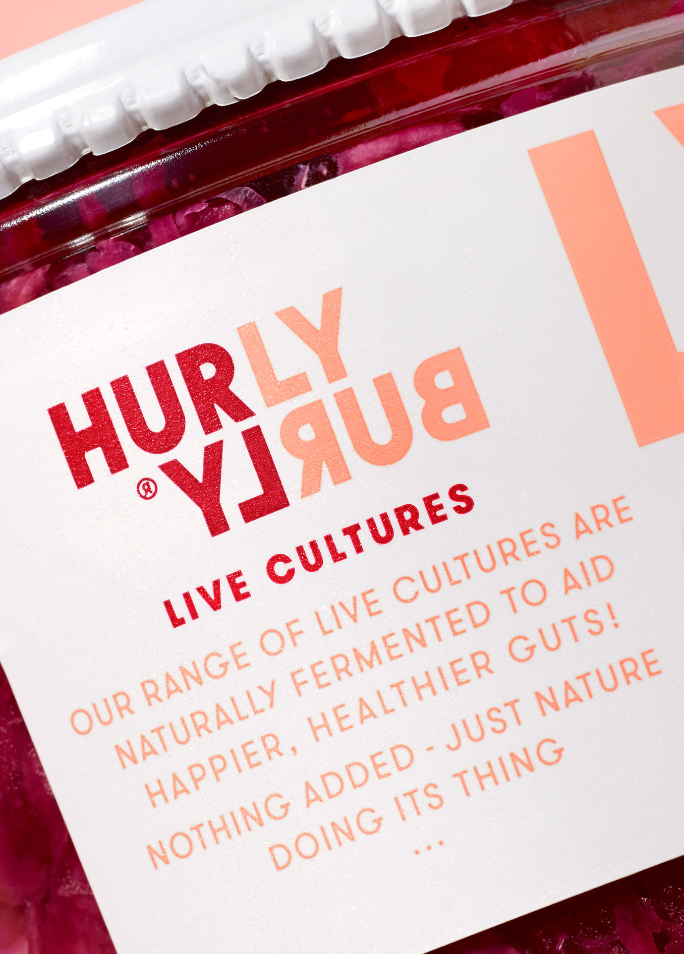 Packaging design by London-based Midday Studio for Hurly Burly and its range of raw slaw