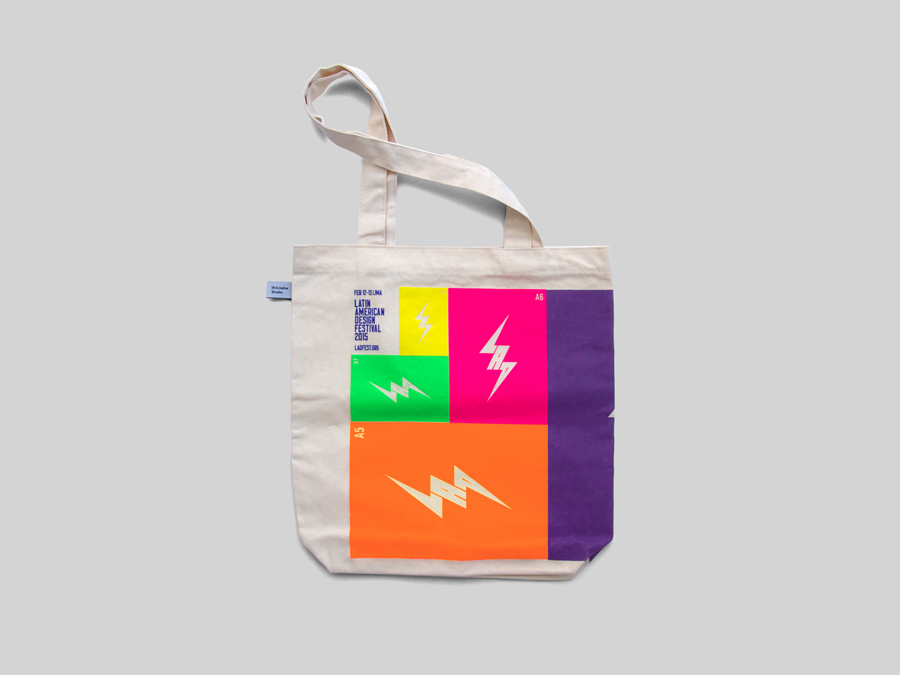 Visual identity and tote bag for Latin American Design Festival designed by IS Creative Studio