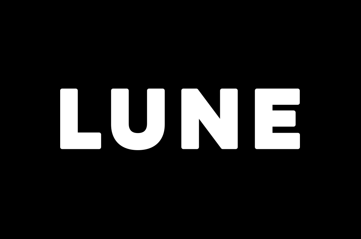 Logotype for bakery Lune Croissanterie by graphic design studio A Friend Of Mine, Australia