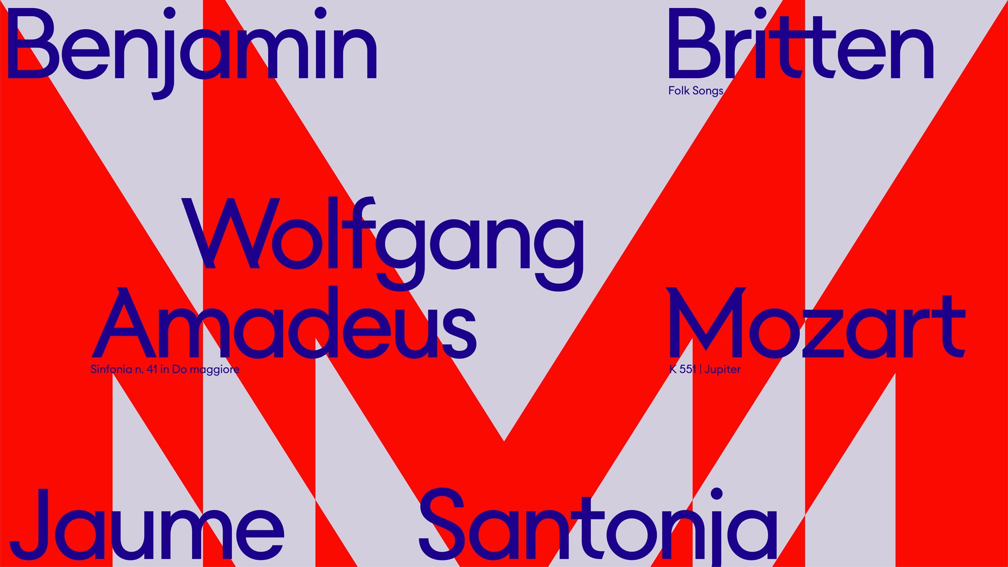 Banner and brand identity for Orchestra Sinfonica di Milano designed by Landor & Fitch 