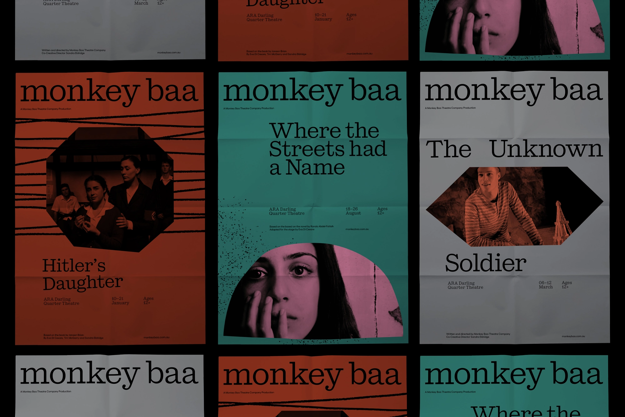 Poster design by Universal Favourite for Sydney-based Monkey Baa Theatre