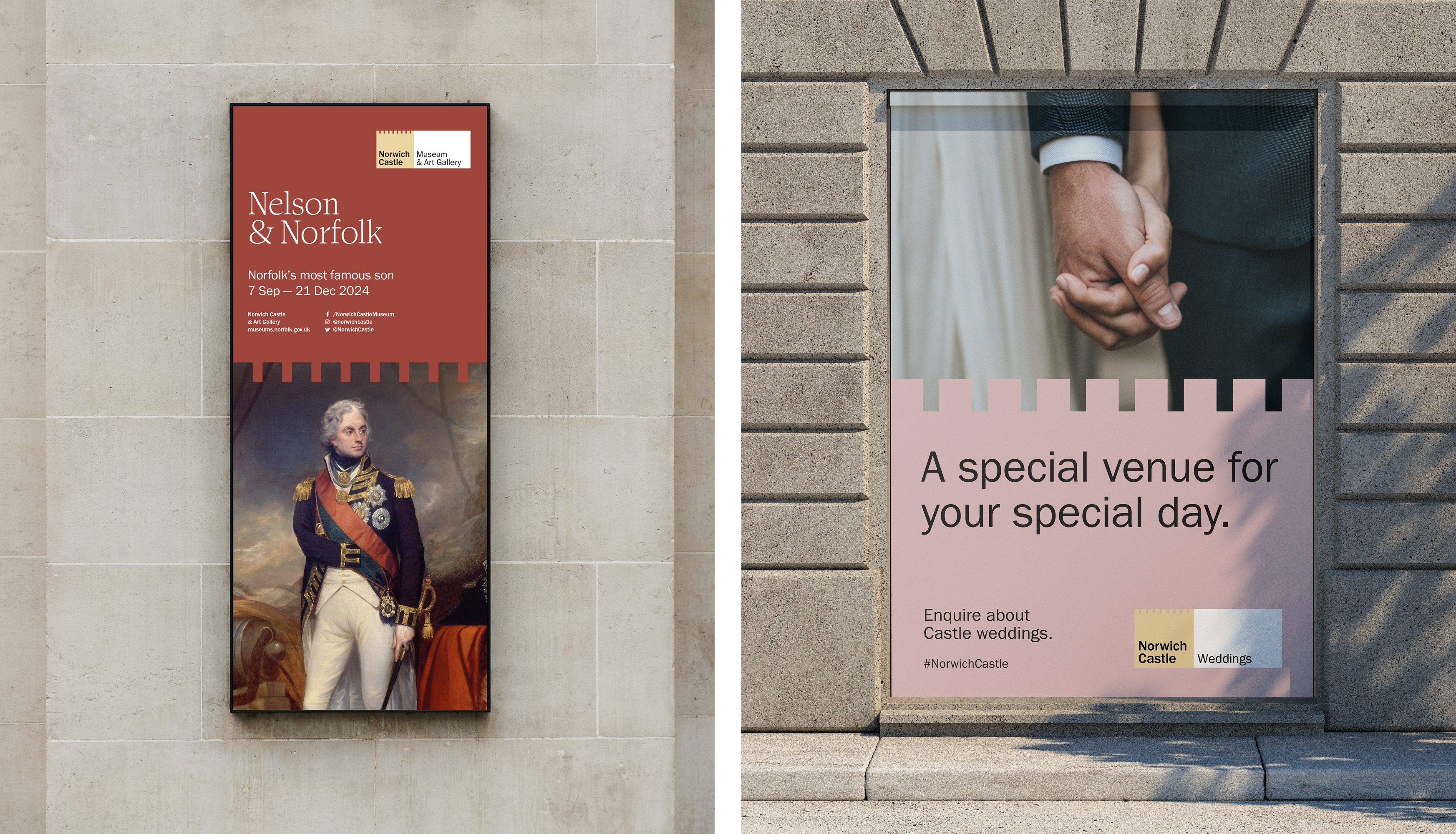 Brand identity and poster design for Norwich Castle designed by The Click. Reviewed by Richard Baird for BP&O