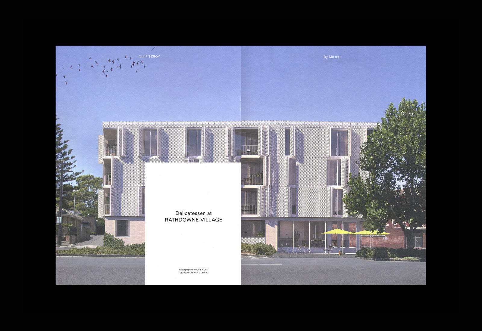 AM/PM, a brochure designed by Studio Hi Ho for residential development Nth Fitzroy