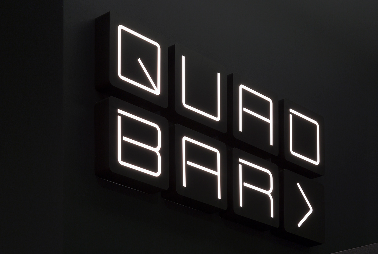 Custom typeface and wayfinding by Pentagram for New York's Quad Cinema