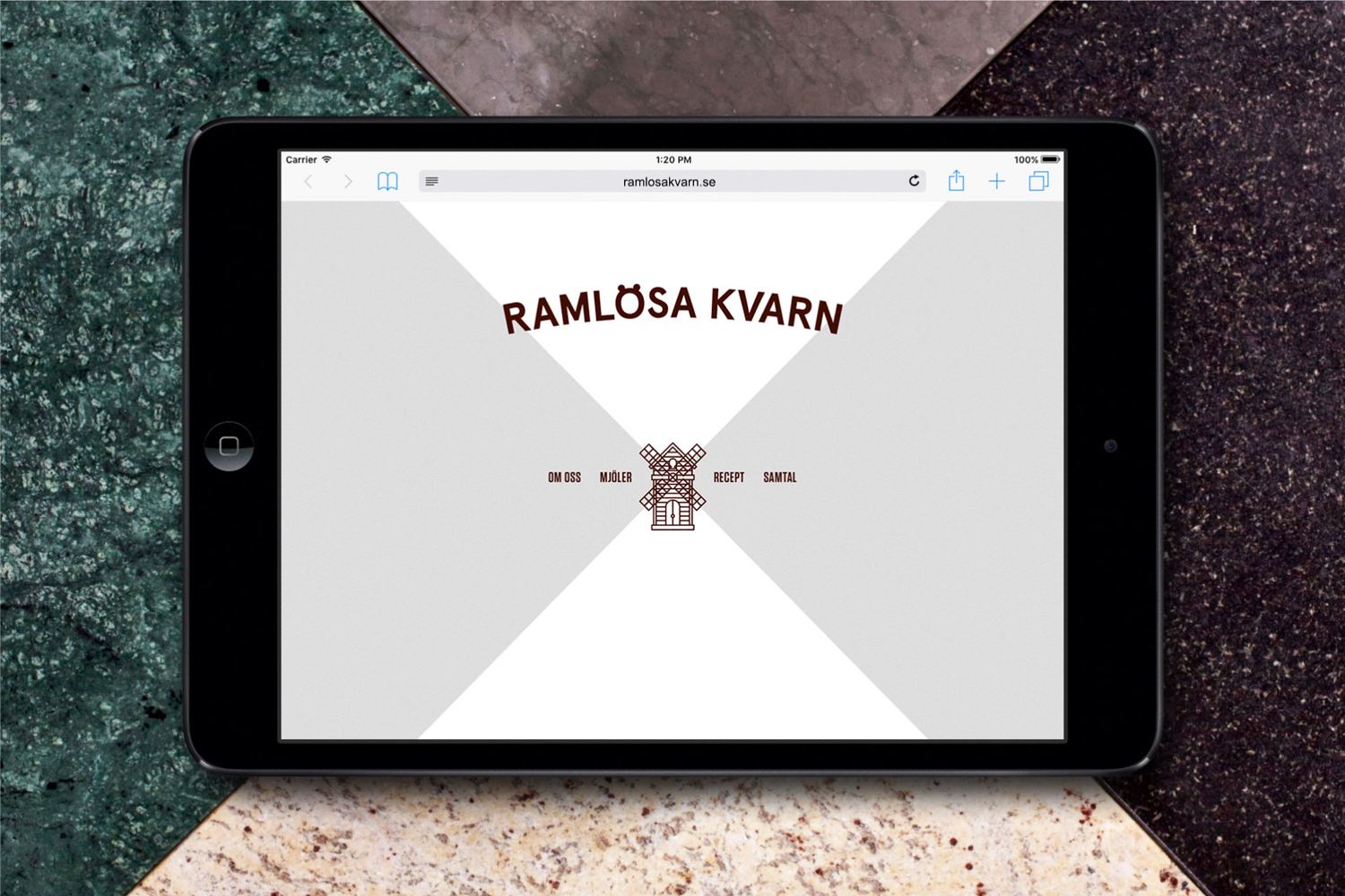 Branding and website for Swedish flour business Ramlösa Kvarn by Amore.