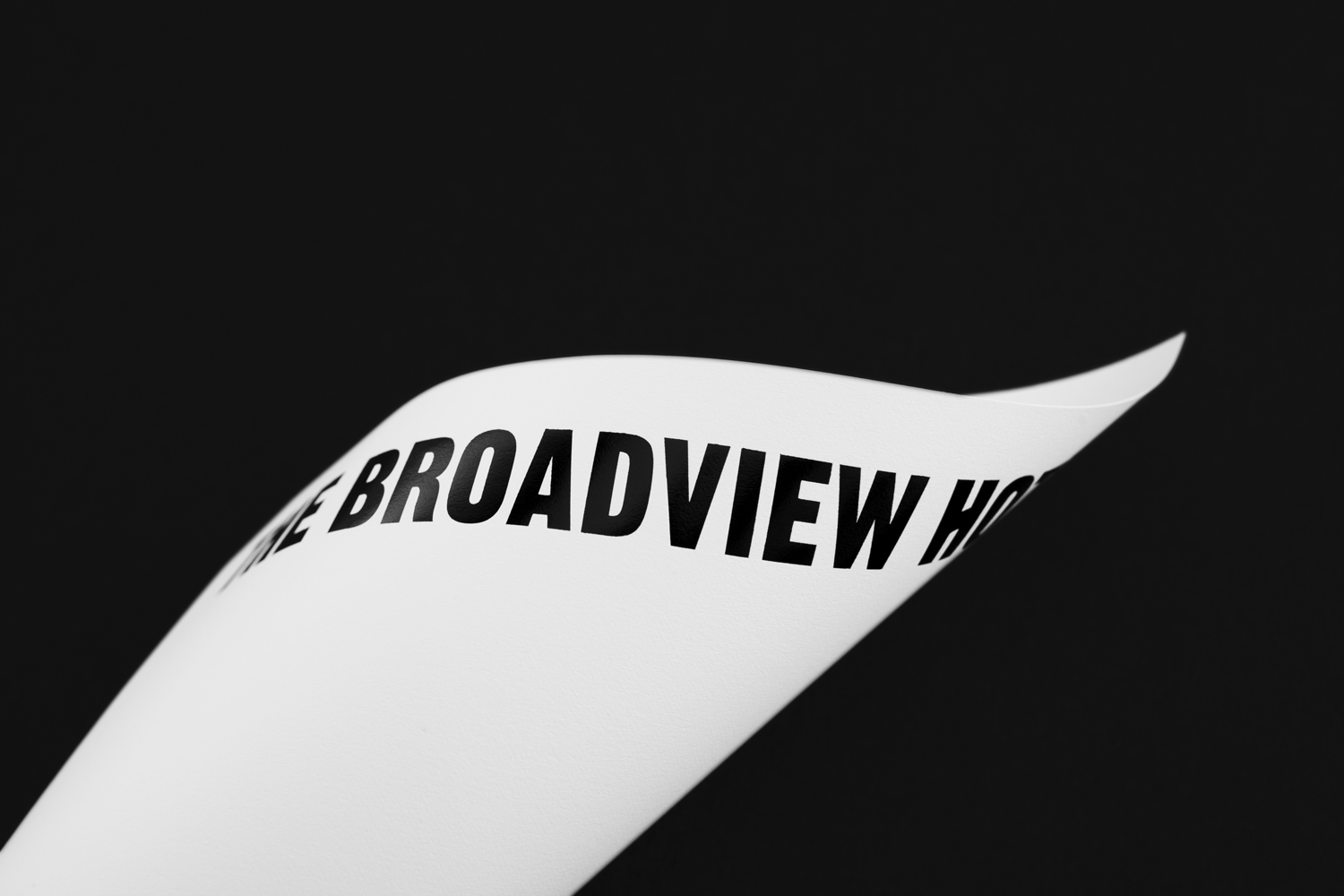 Visual identity and print designed by Blok for Toronto's The Broadview Hotel