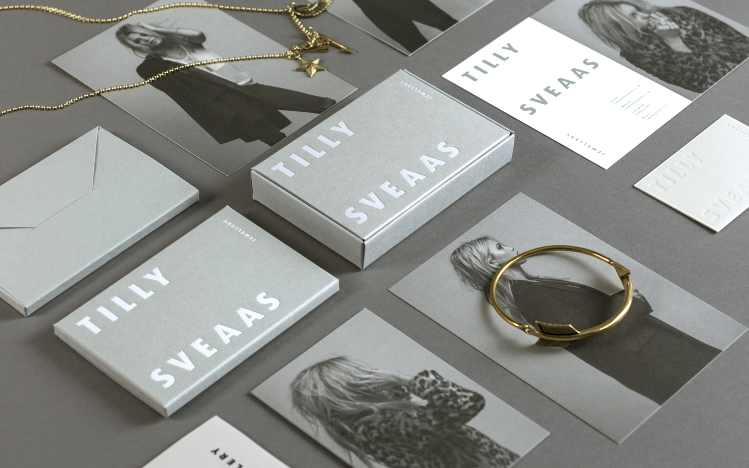 Logotype, print, packaging and art direction by Bond for London-based Tilly Sveaas Jewellery