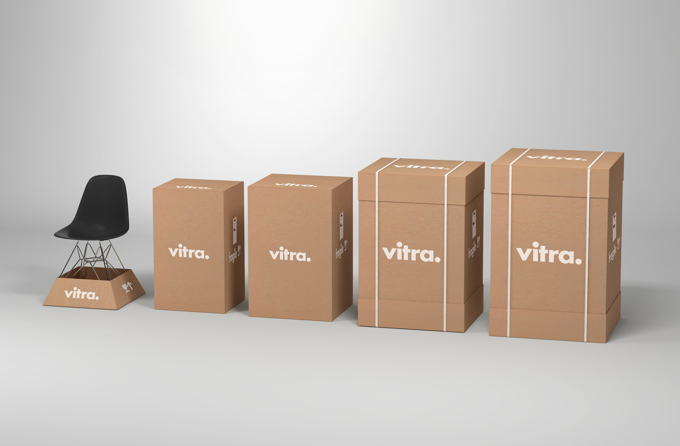 Package design for Vitra by Swedish design studio BVD