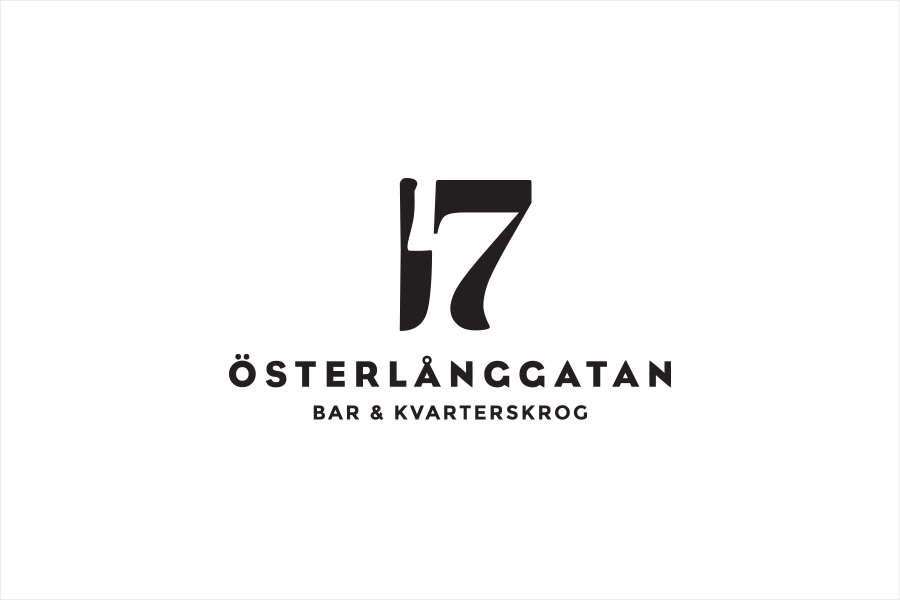 Logo for Stockholm restaurant Österlånggatan 17 by Lobby Design
