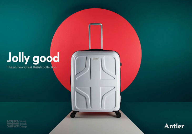 Logo and campaign photography created by Mammal for British luggage brand Antler
