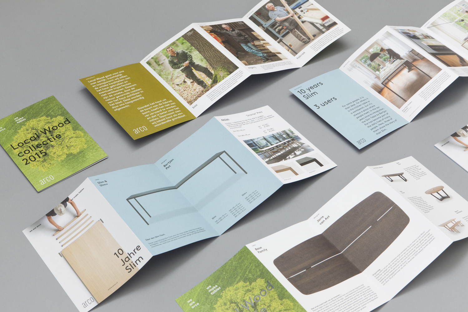 Brand identity and print for furniture manufacturer Arco by Raw Color, The Netherlands