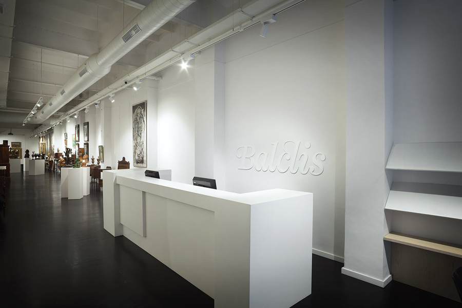 Logotype and signage designed by Mucho for leading Spanish auction house Balclis