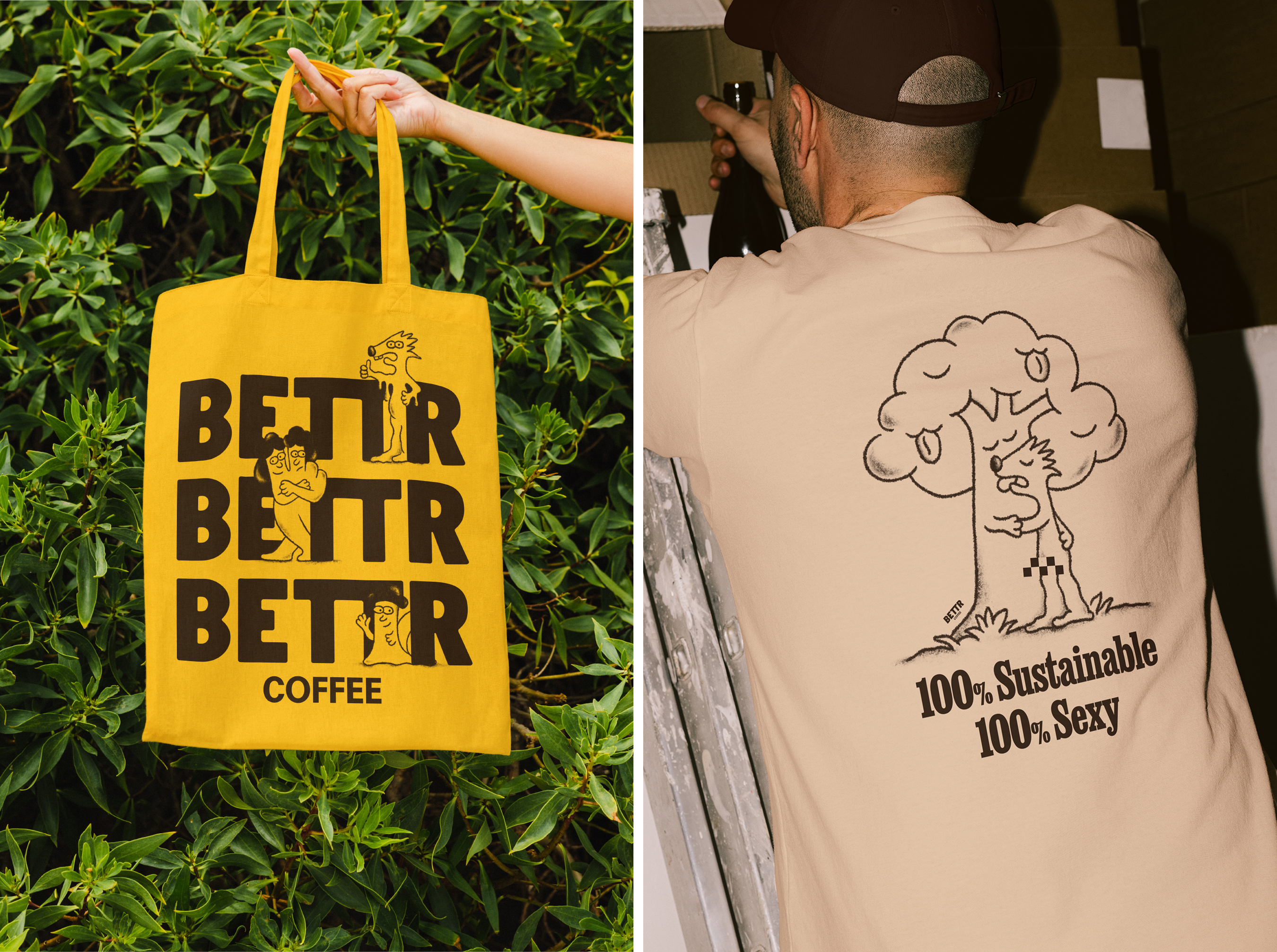 Logotype, packaging, stationery and digital content for South-East-Asia-based B Corp coffee company Bettr