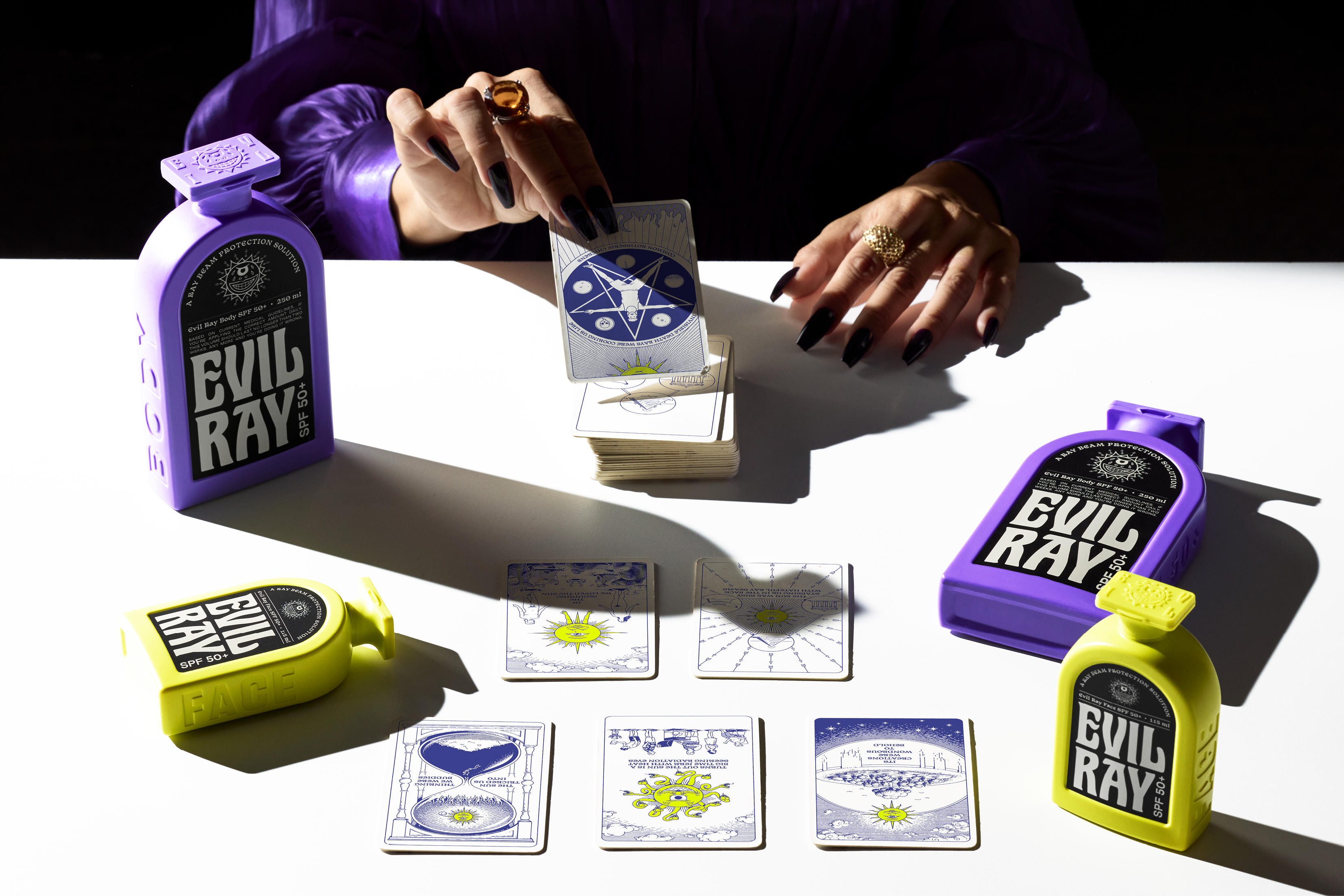 Evil Ray Seachange branding identity design illustration wordmark logo bpo review packaging design