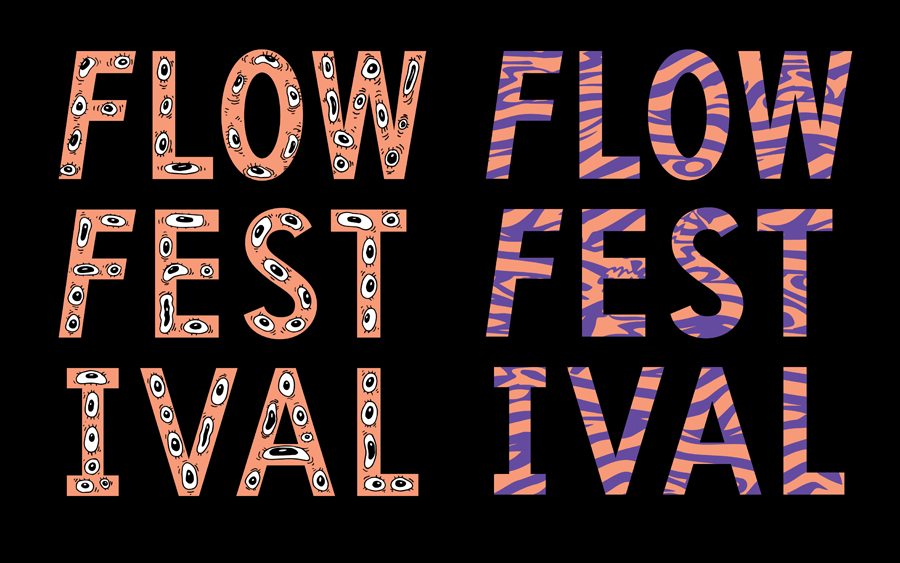 Branding and custom typography for Flow Festival by Bond, Finland