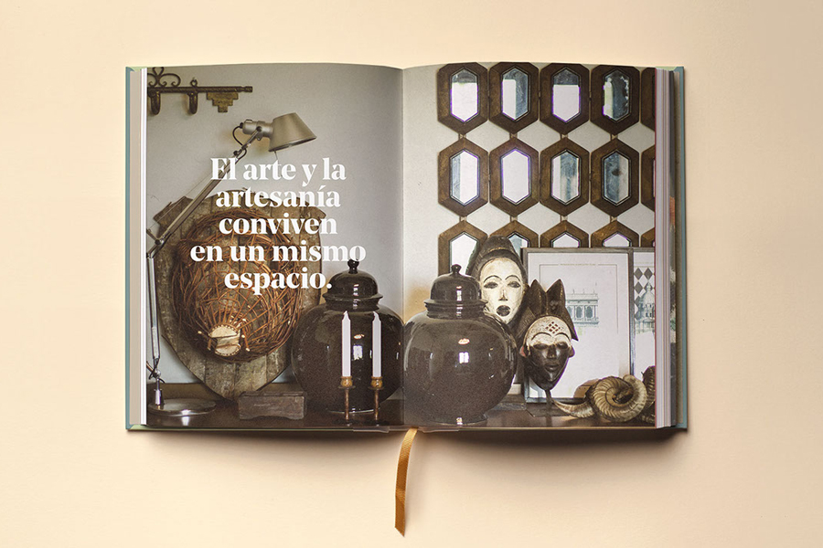 Branding and brochure design by graphic design studio Atipo for Spanish architecture and interior design firm Mamen Diego. 