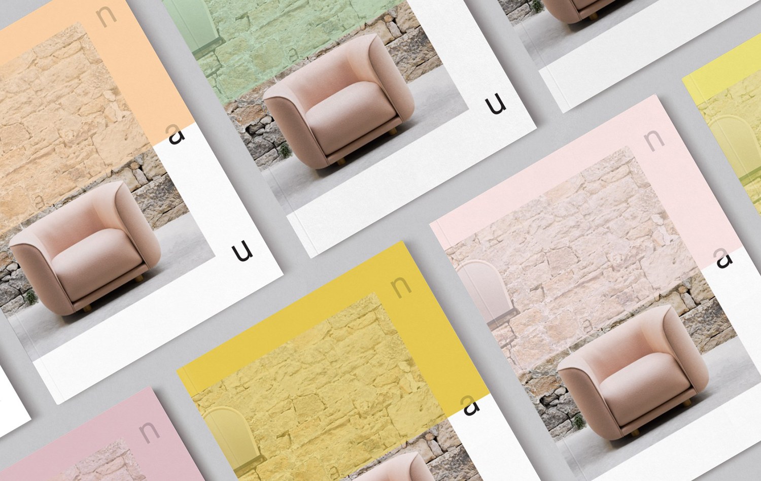 Brand identity and brochure by Design by Toko for Cult's new contemporary furniture range NAU