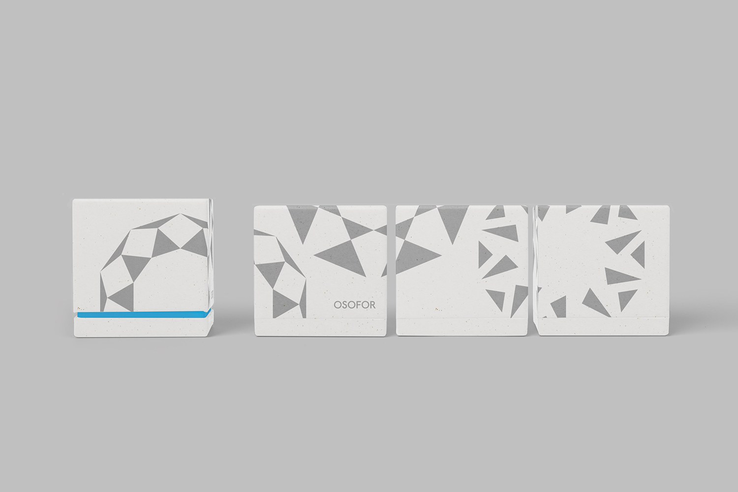 Logo, stationery, packaging and splash page designed by Paul Belford Ltd. for lab diamond business Osofor