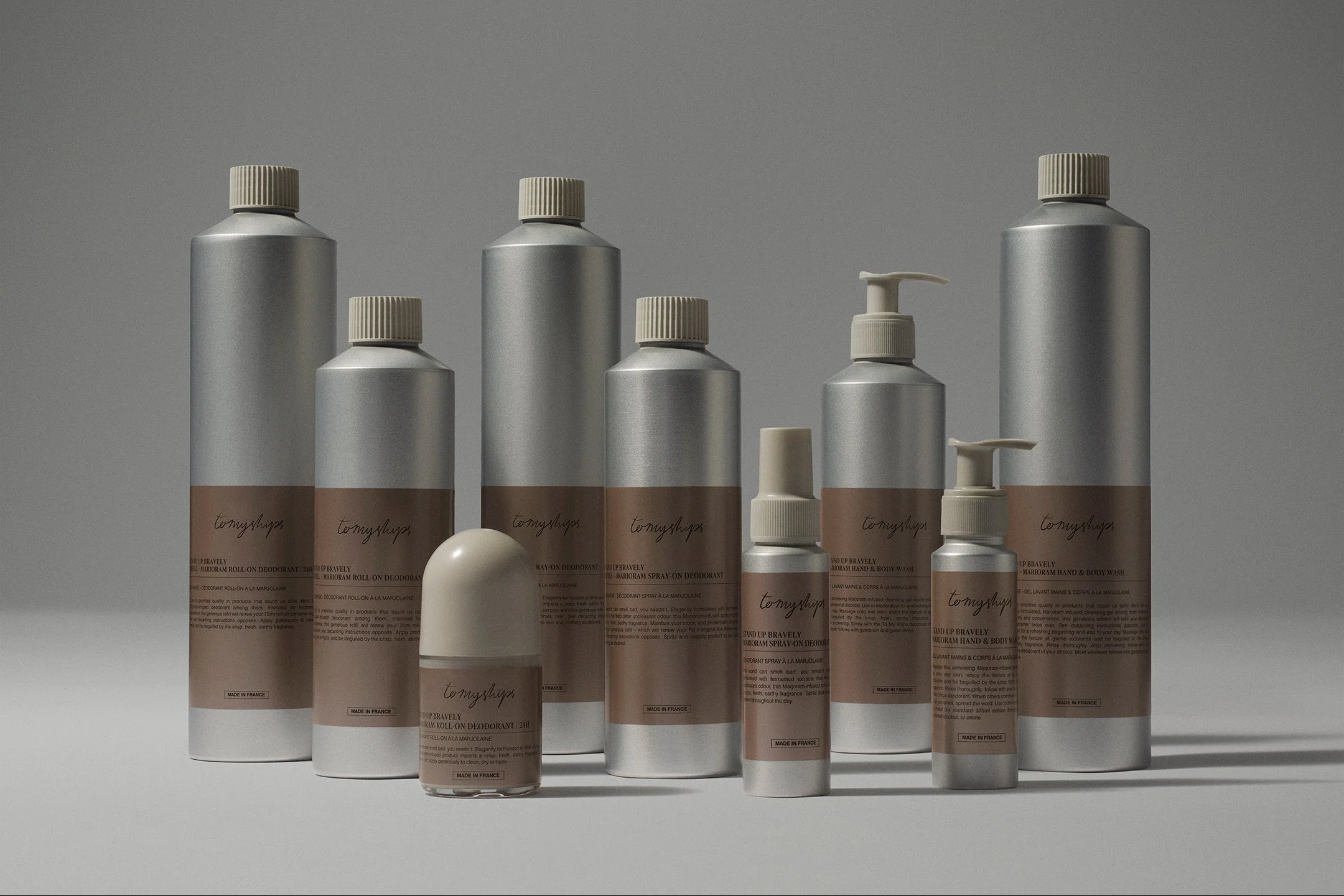 Branding and packaging design for personal care brand To My Ships designed by Formafantasma