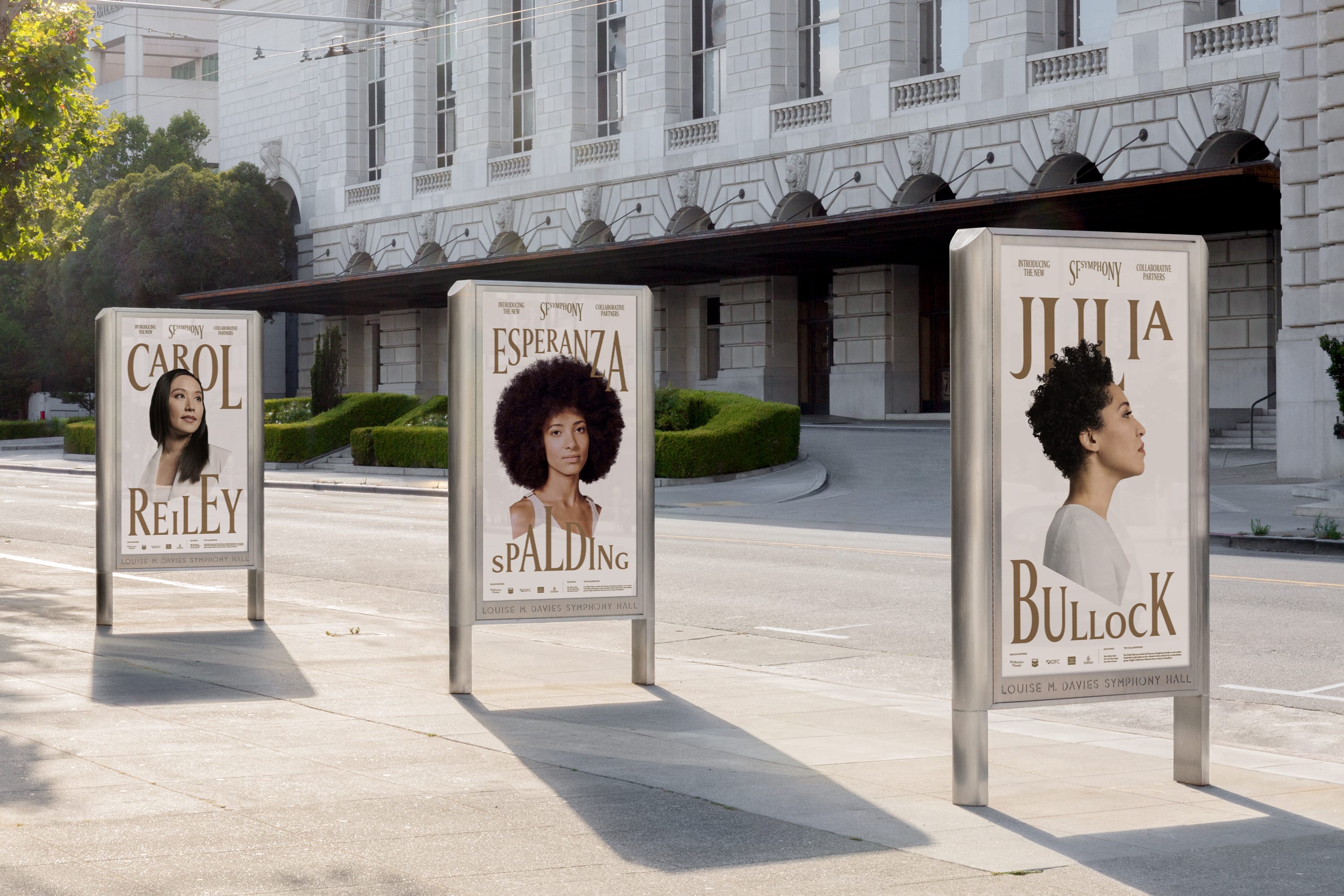 Outdoor poster campaign by Collins for San Francisco Symphony