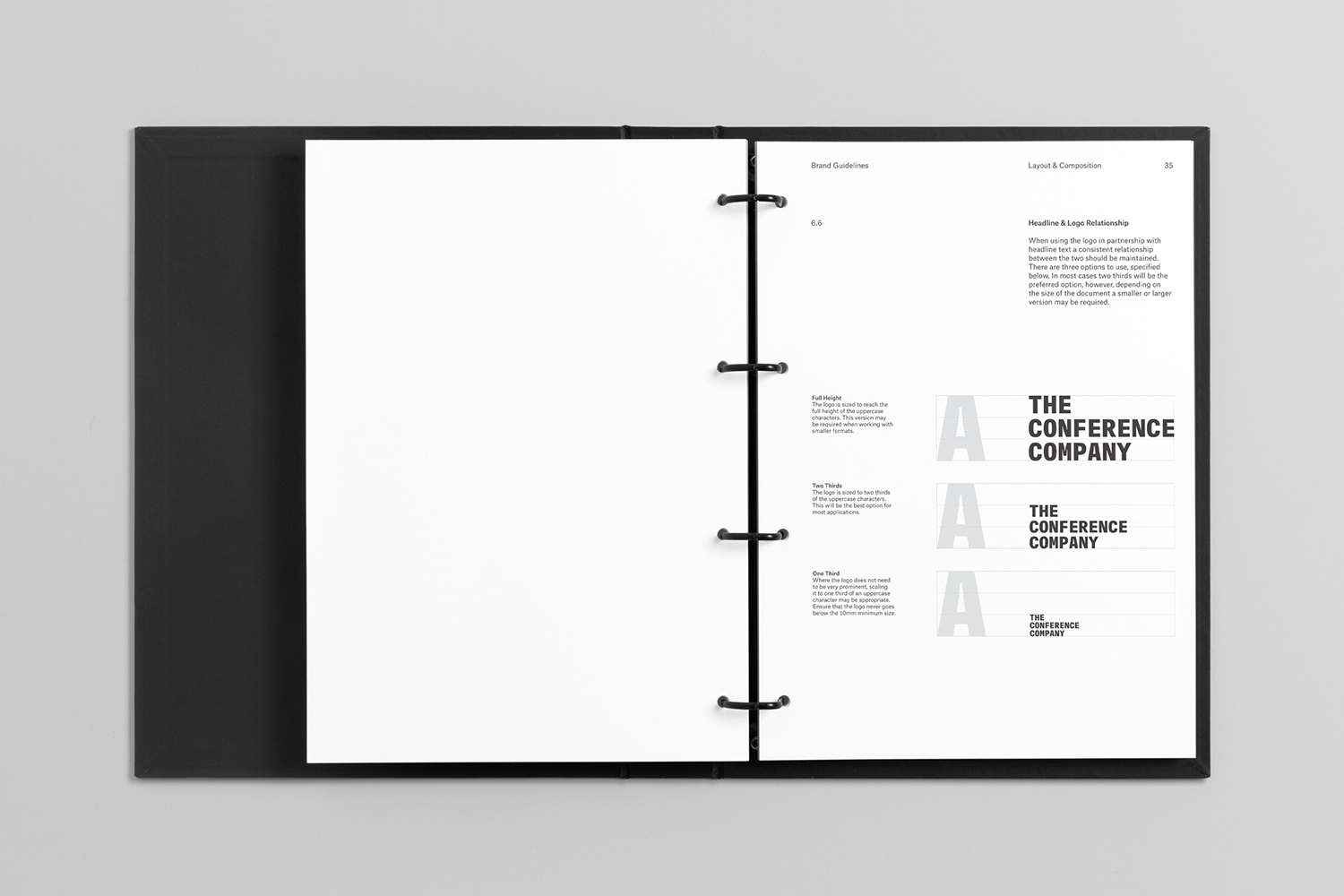 Logotype, print, brand guidelines and signage by Studio South for The Conference Company and The Awards Company