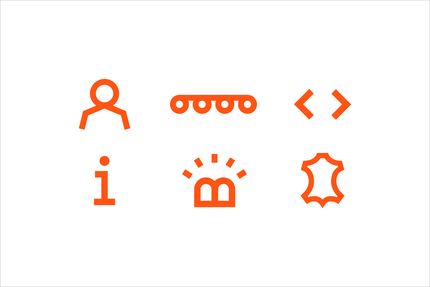 Icons for Swiss binding specialists Bubu by graphic design studio Bob Design