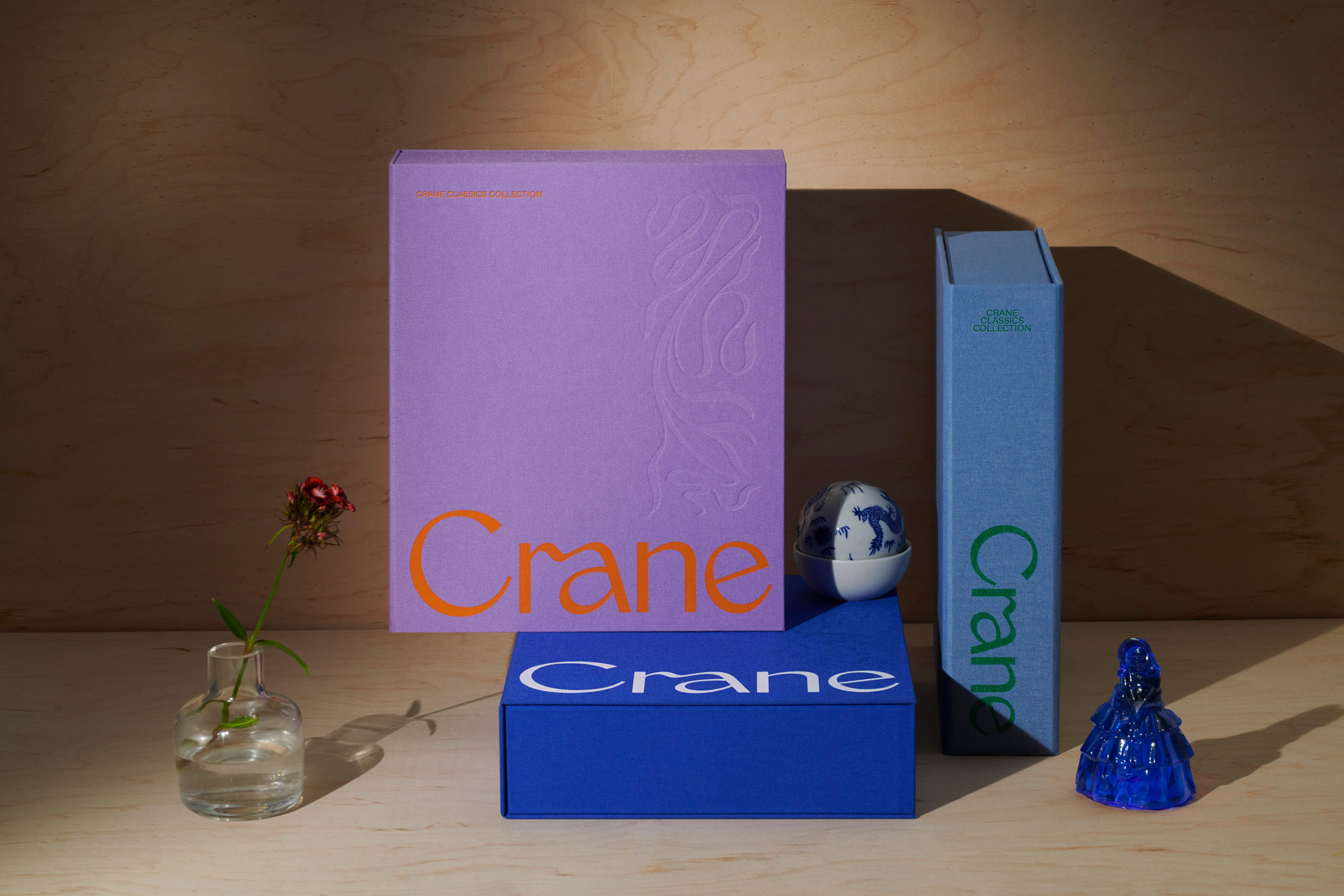 Logo, branding and packaging for American stationery and paper-maker Crane designed by Collins
