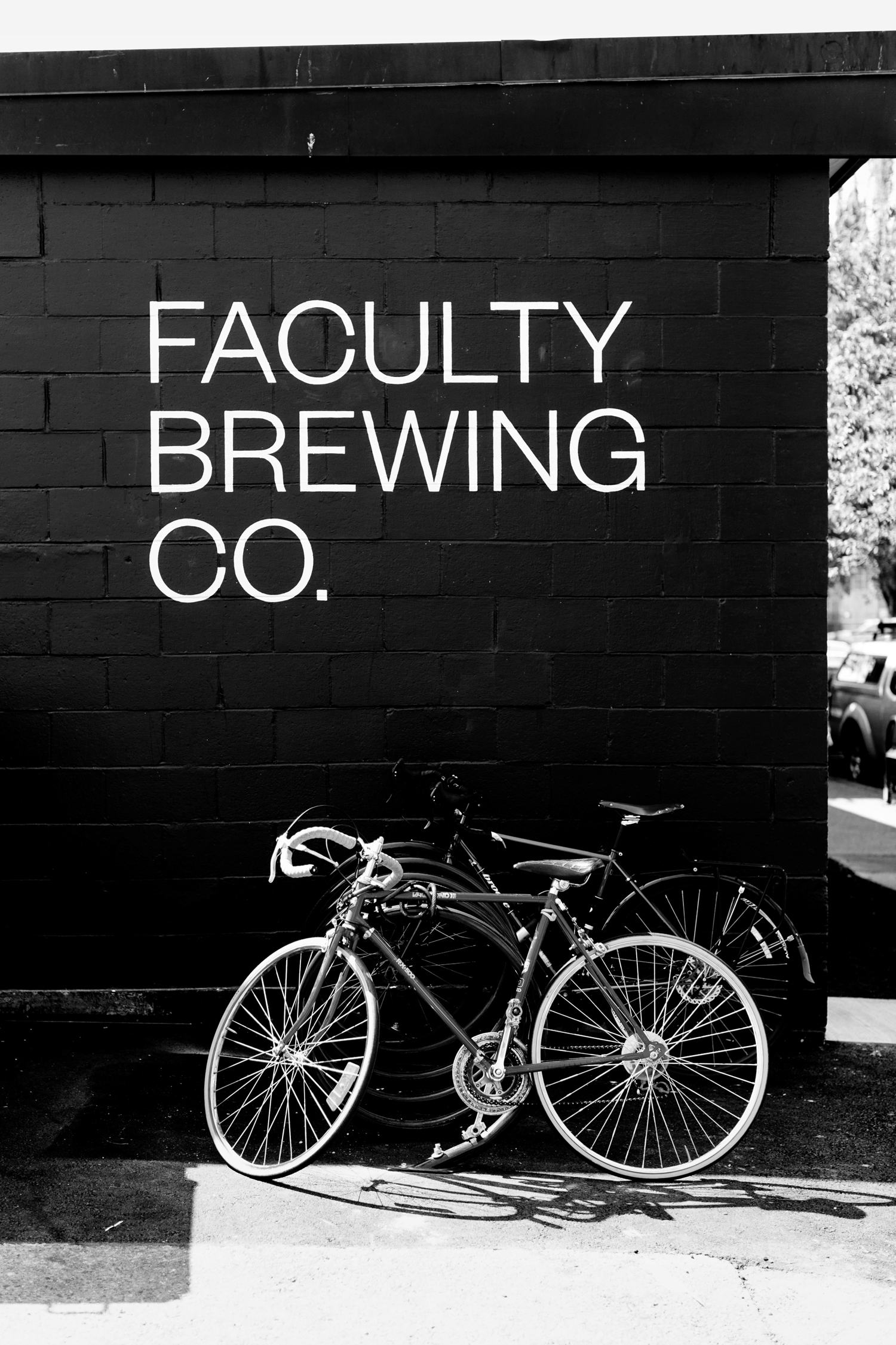 Logotype, packaging and signage by Canadian graphic design studio Post Projects for Faculty Brewing Co. 