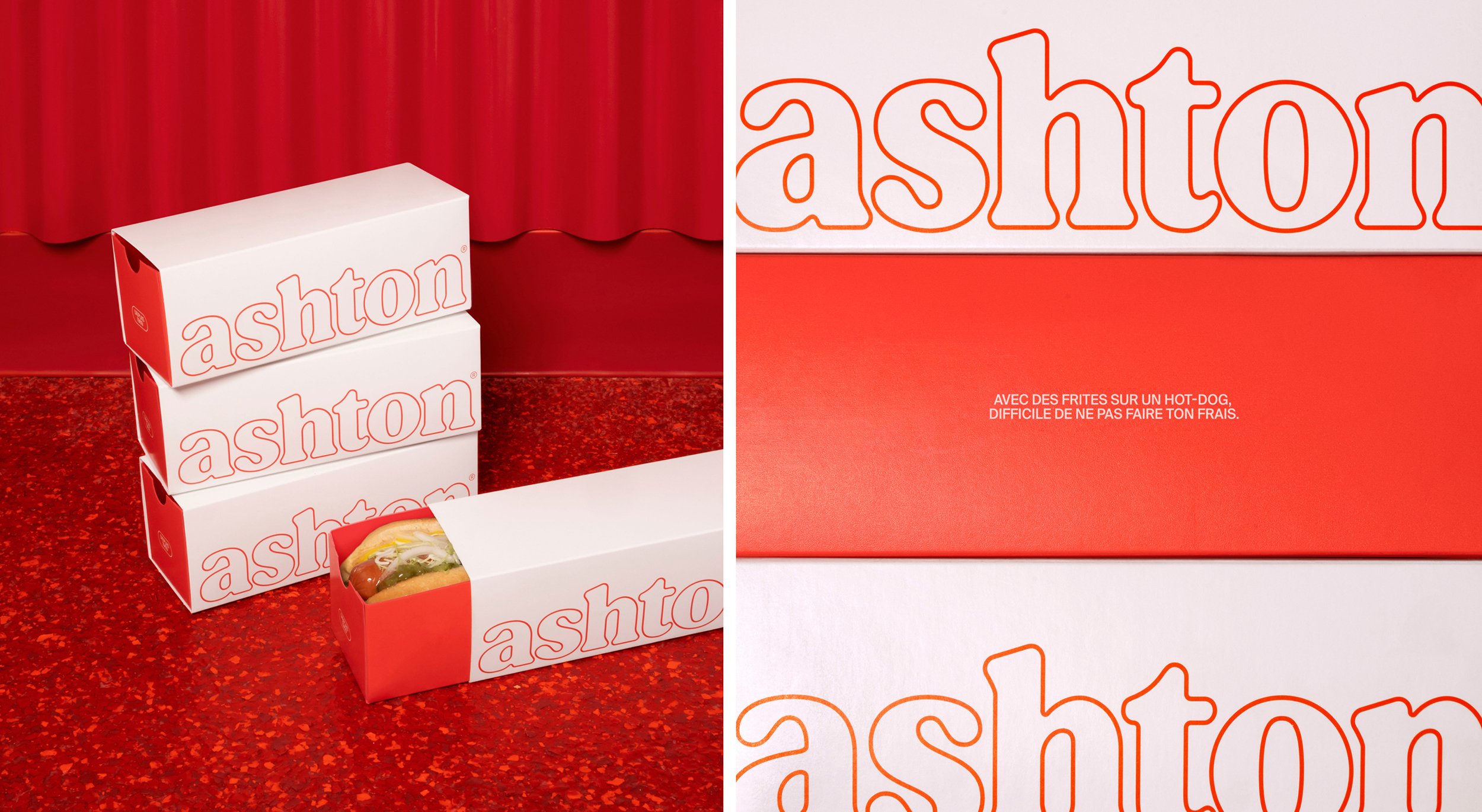  Logotype, visual identity, interior design and art direction for Montreal-based LG2 for Canadian fast food business Ashton