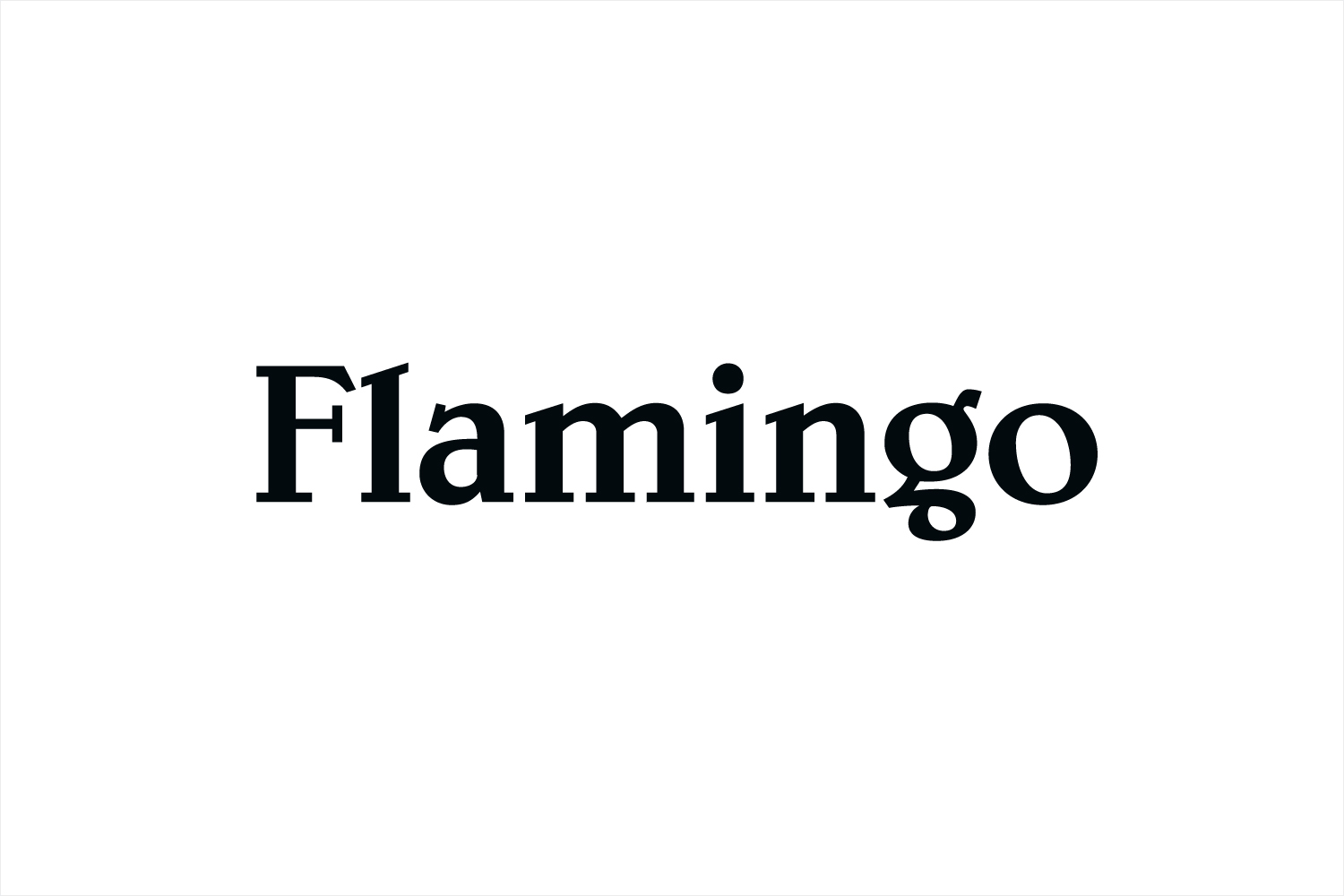 Logotype for Flamingo by Bibliotheque