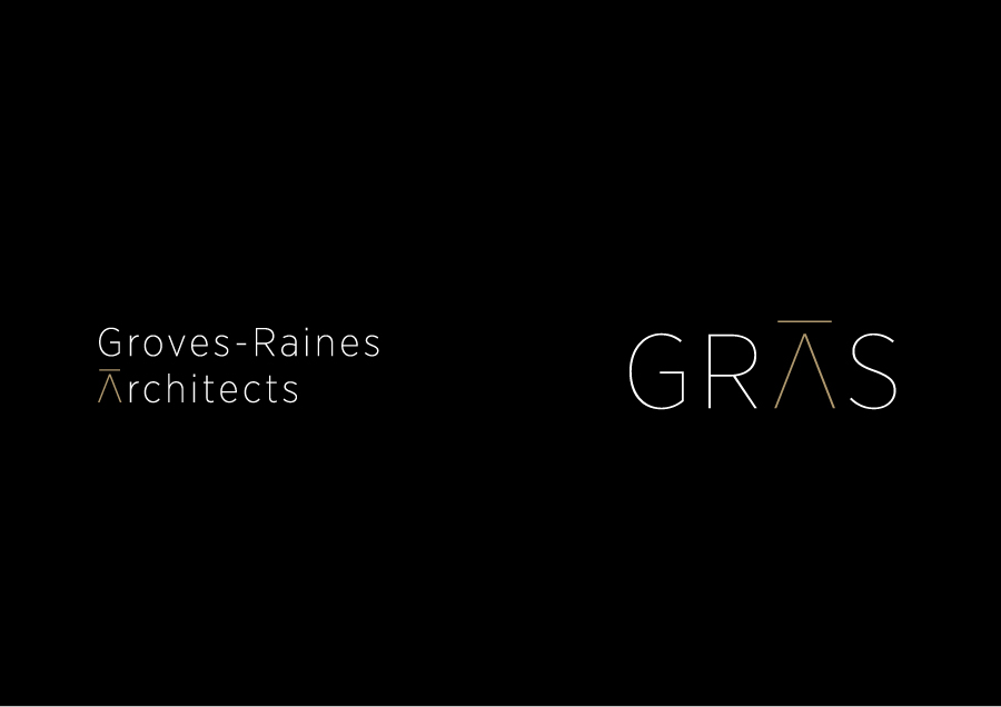 Brand identity guidelines designed by Graphical House for architectural studios Gras & Groves-Raines Architects