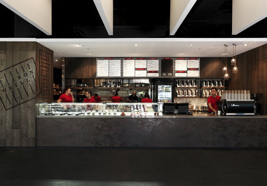 Branding for Australian fast food business Iron Grill by graphic design studio End Of Work