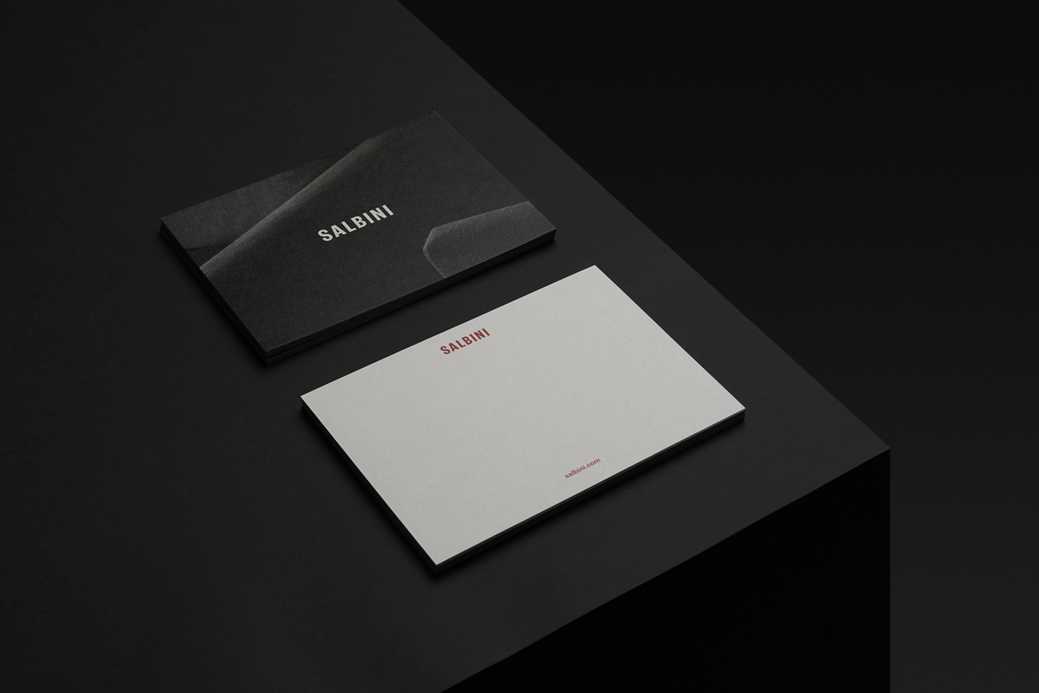 Visual identity and stationery design by Studio Brave for Italian online furniture retailer Salbini.
