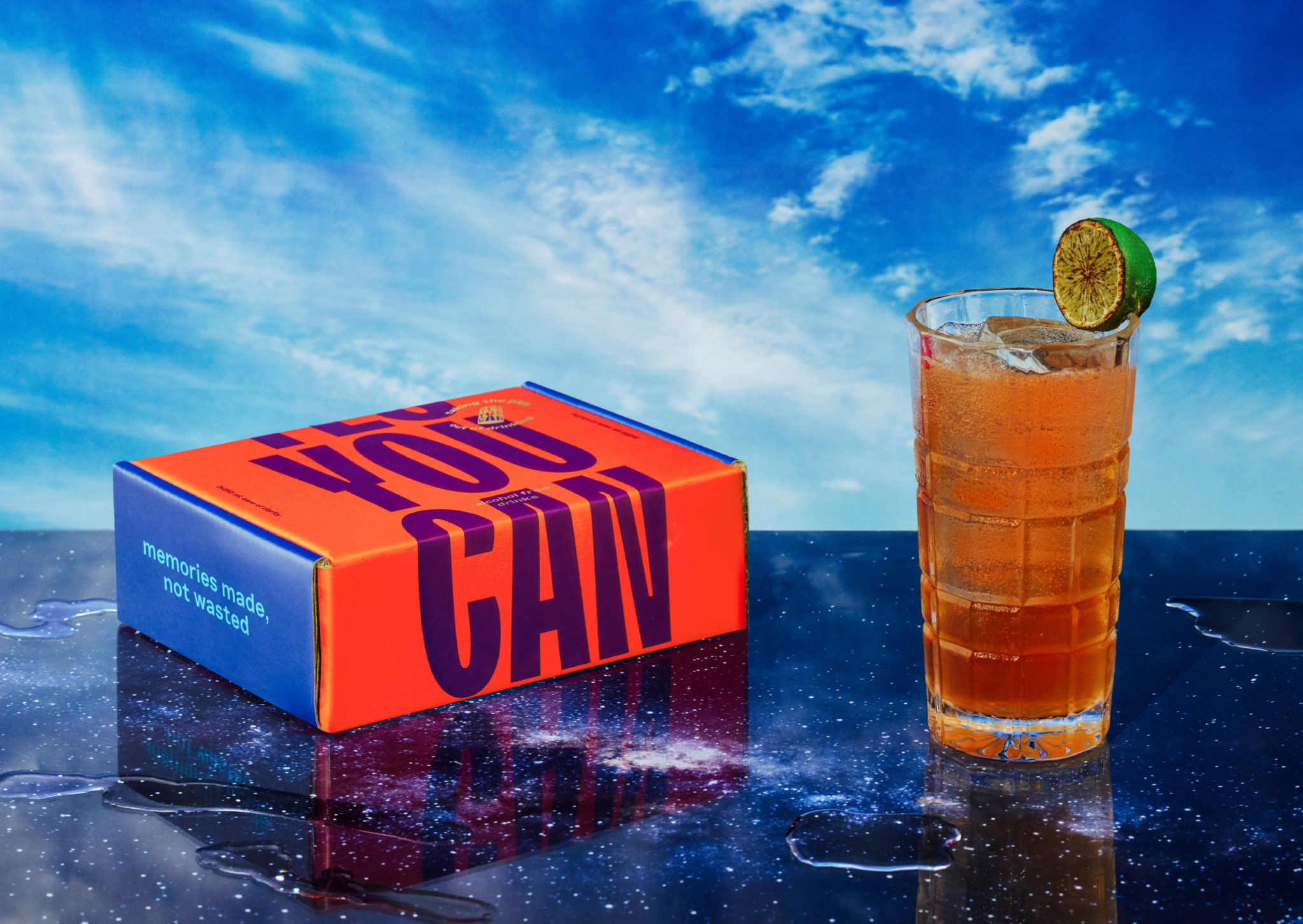 Packaging and art direction for non-alcoholic ready-to-drink range Yes You Can by Marx Design