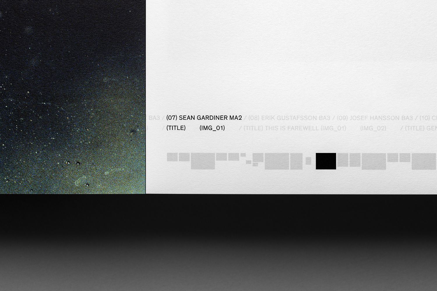 Catalogue design for Next To The Ocean by Lundgren+Lindqvist