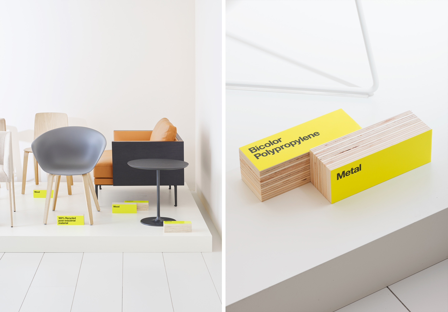 Graphic identity and signage by Clase bcn for Italian furniture company Arper